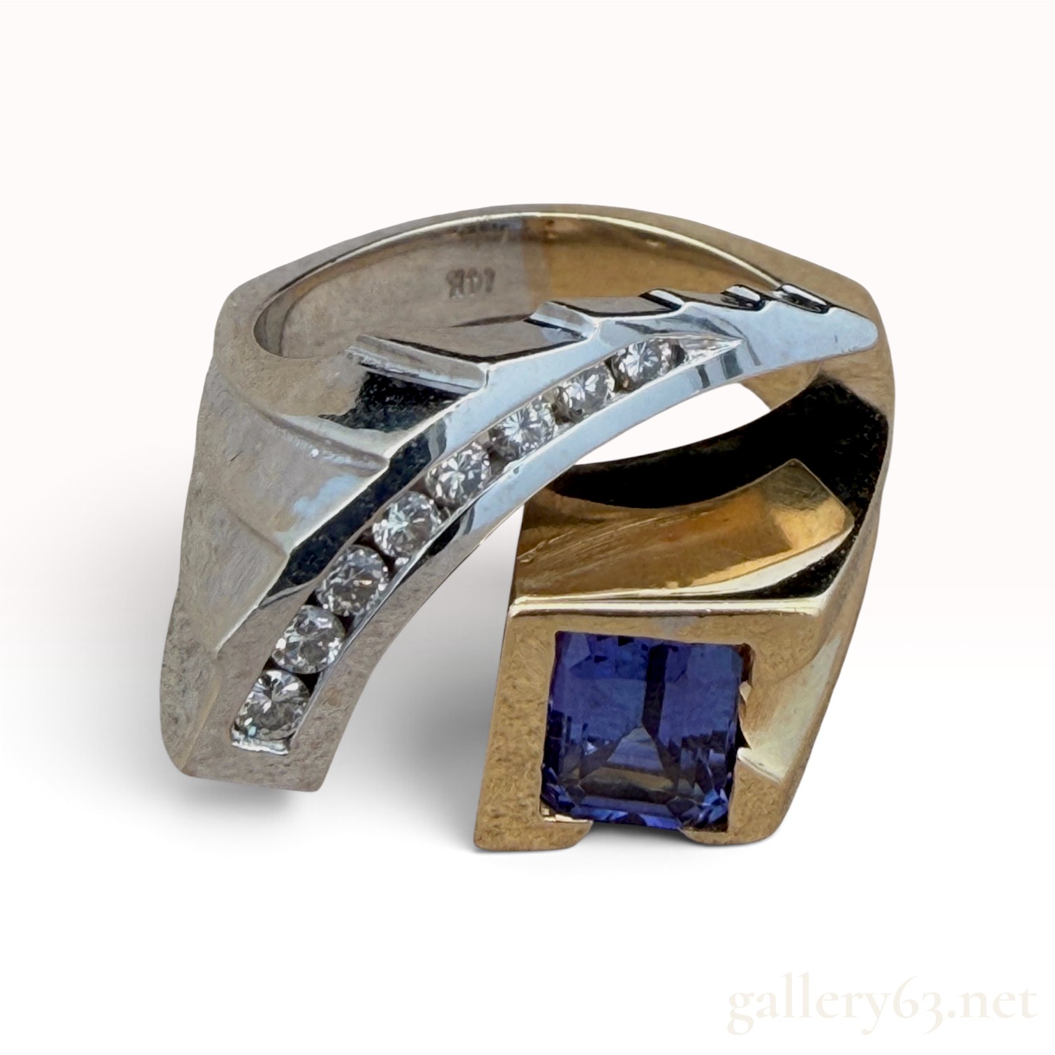 14k Tanzanite Diamond Ring