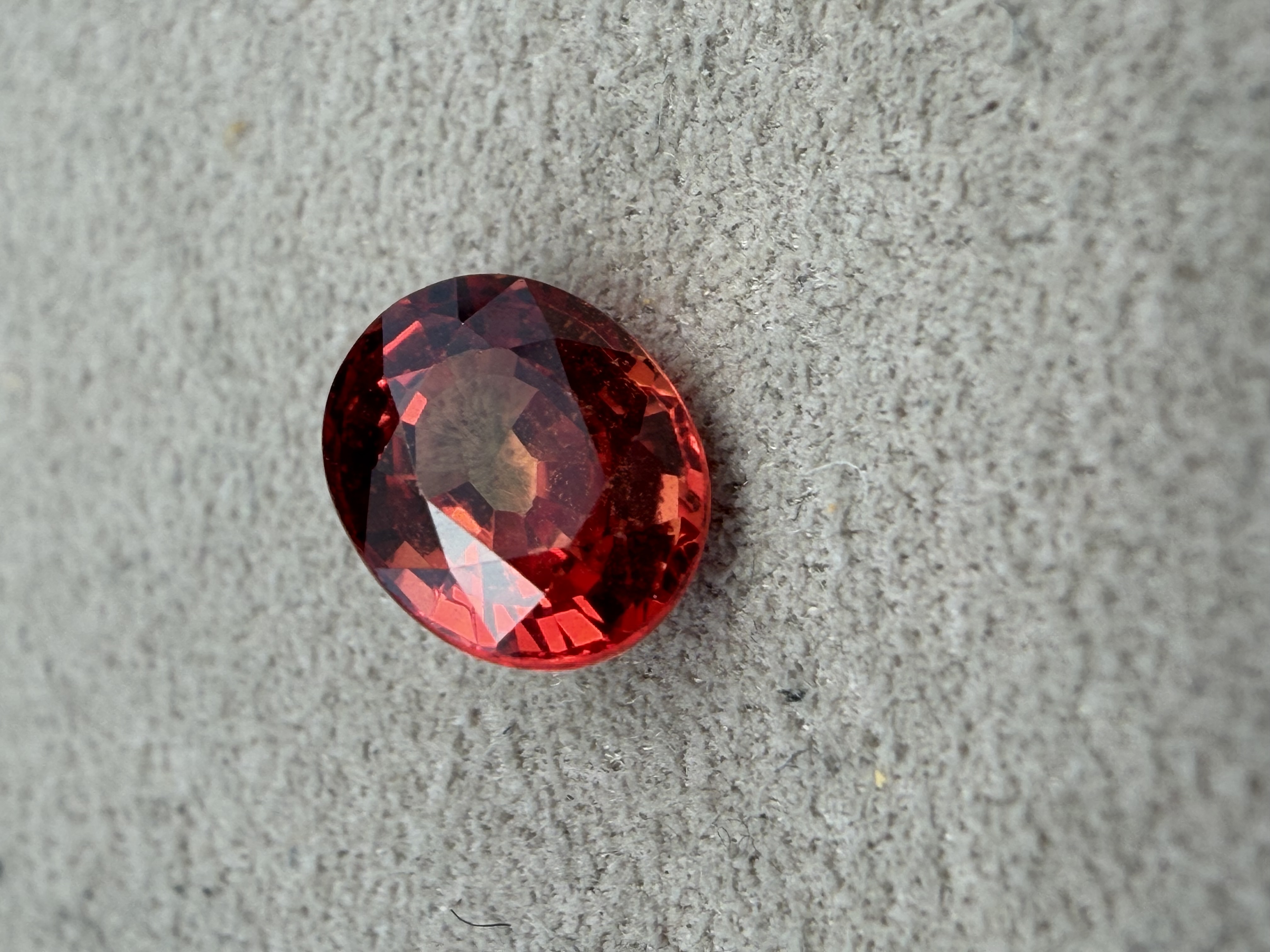 Certified 1.46 Carat Padparadscha Sapphire