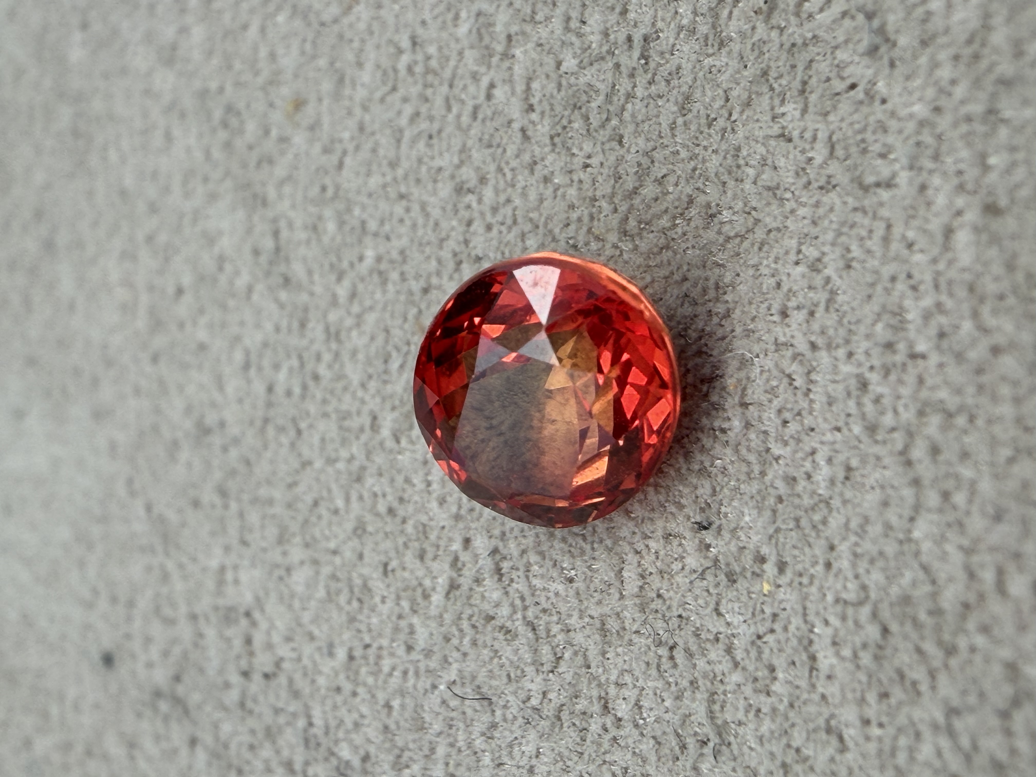 Certified 1.46 Carat Padparadscha Sapphire