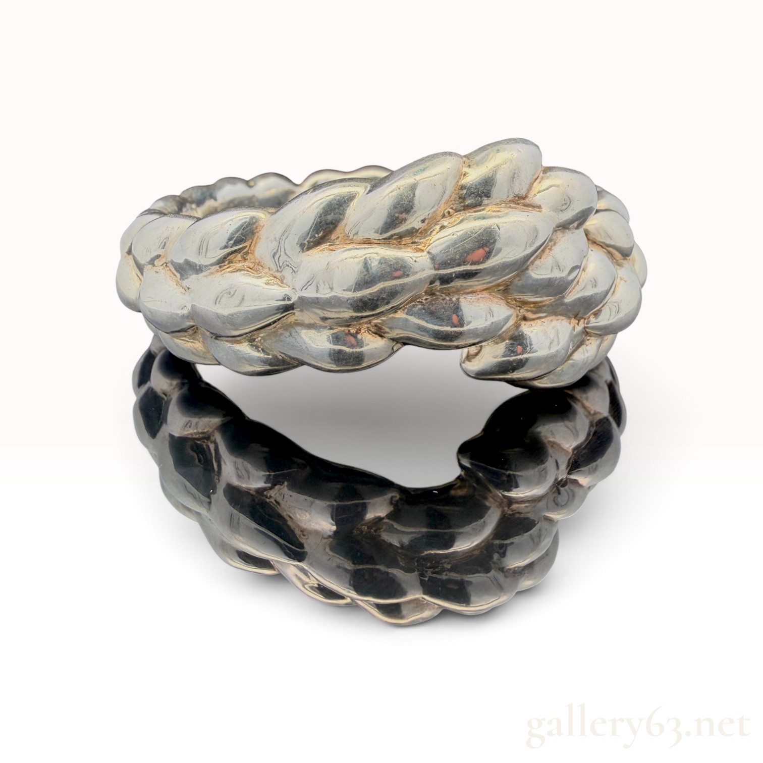 Large Sterling Silver Bangle Bracelet