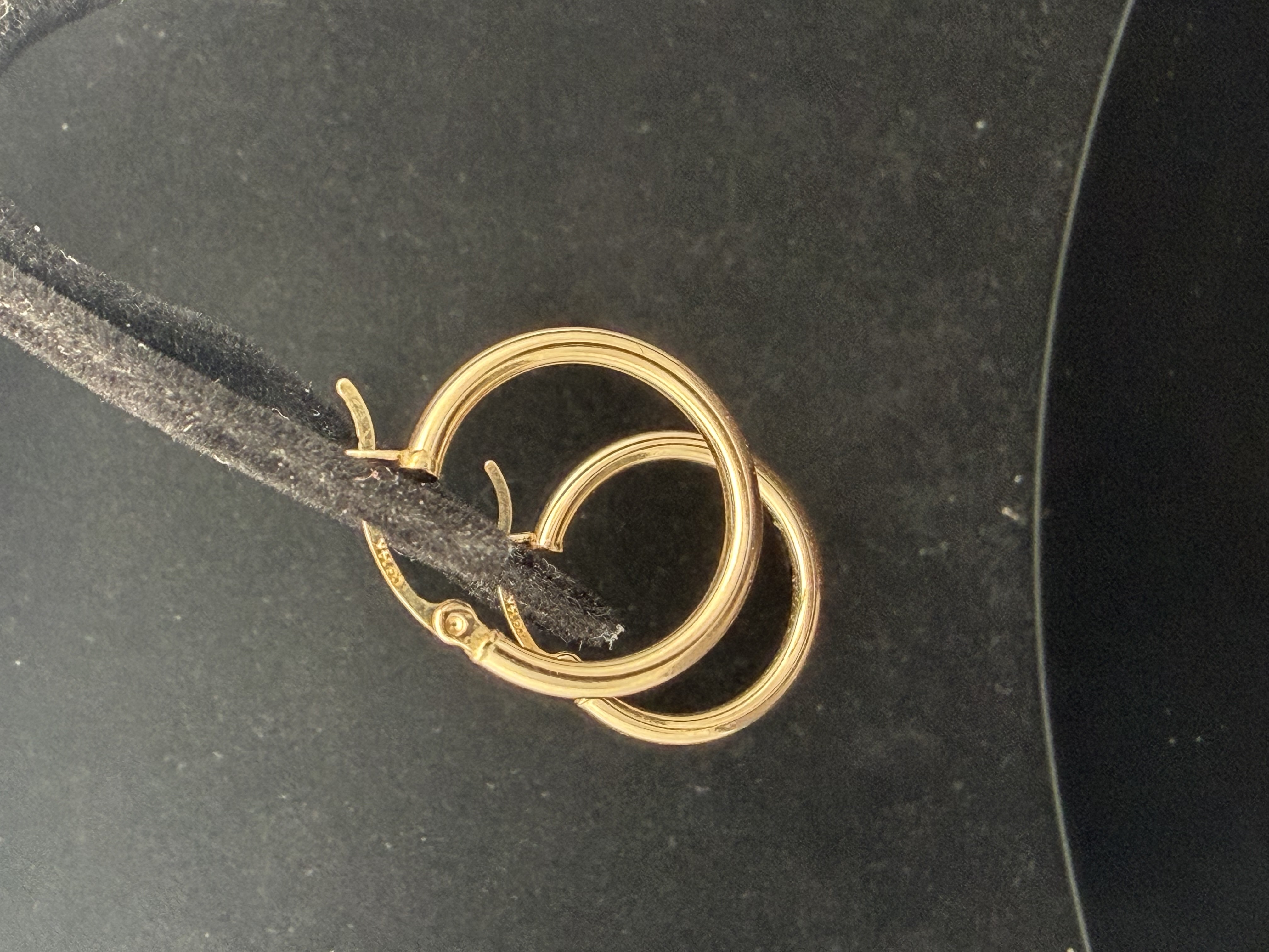 14k Yellow Gold Hoop Earrings