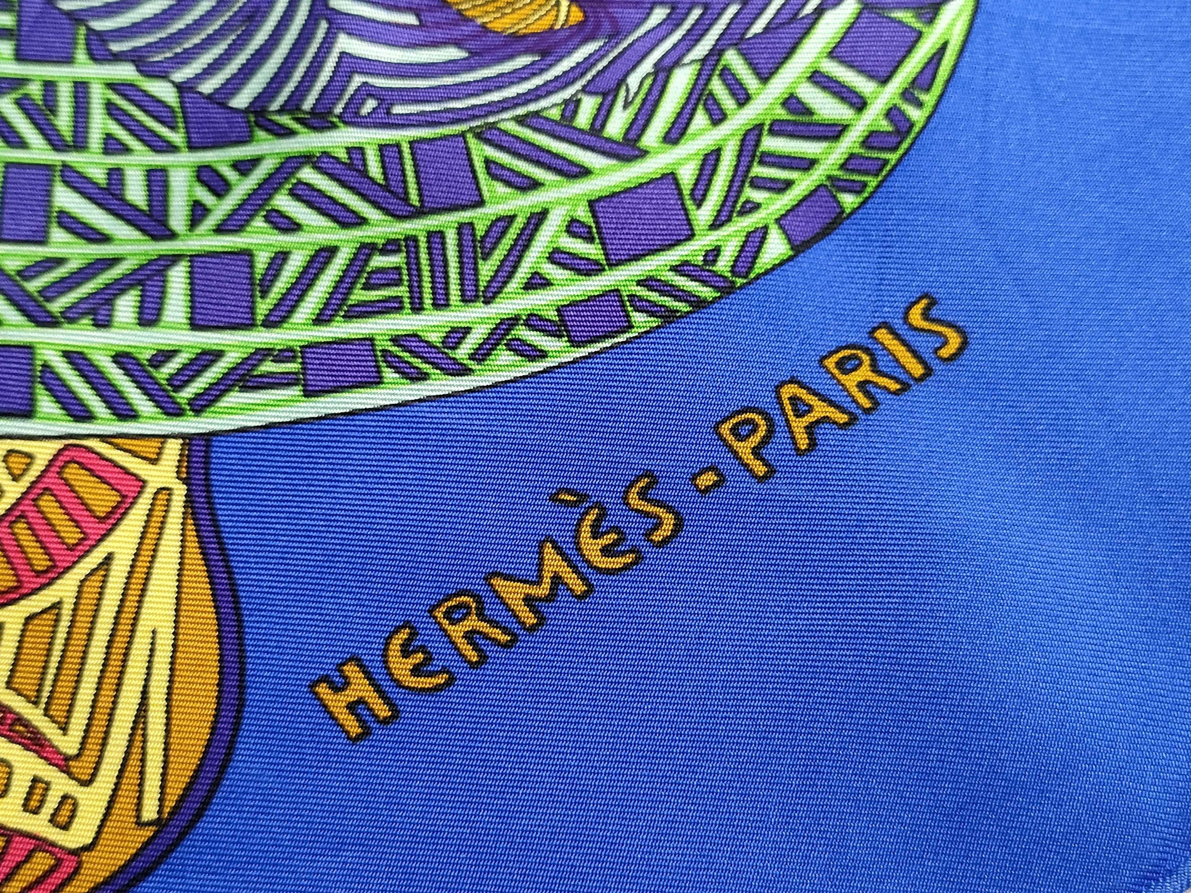 Hermes Art des Steppes 90cm Silk Scarf