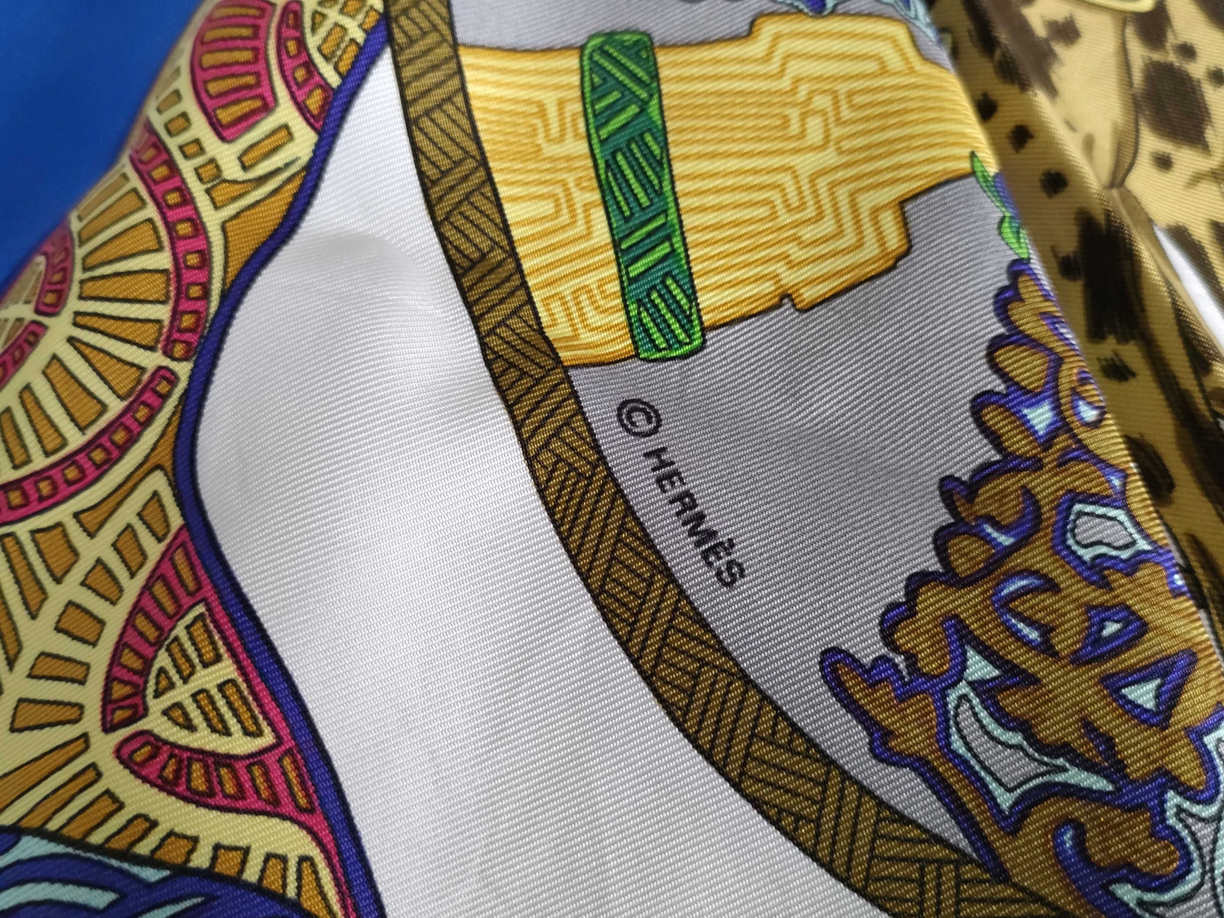 Hermes Art des Steppes 90cm Silk Scarf
