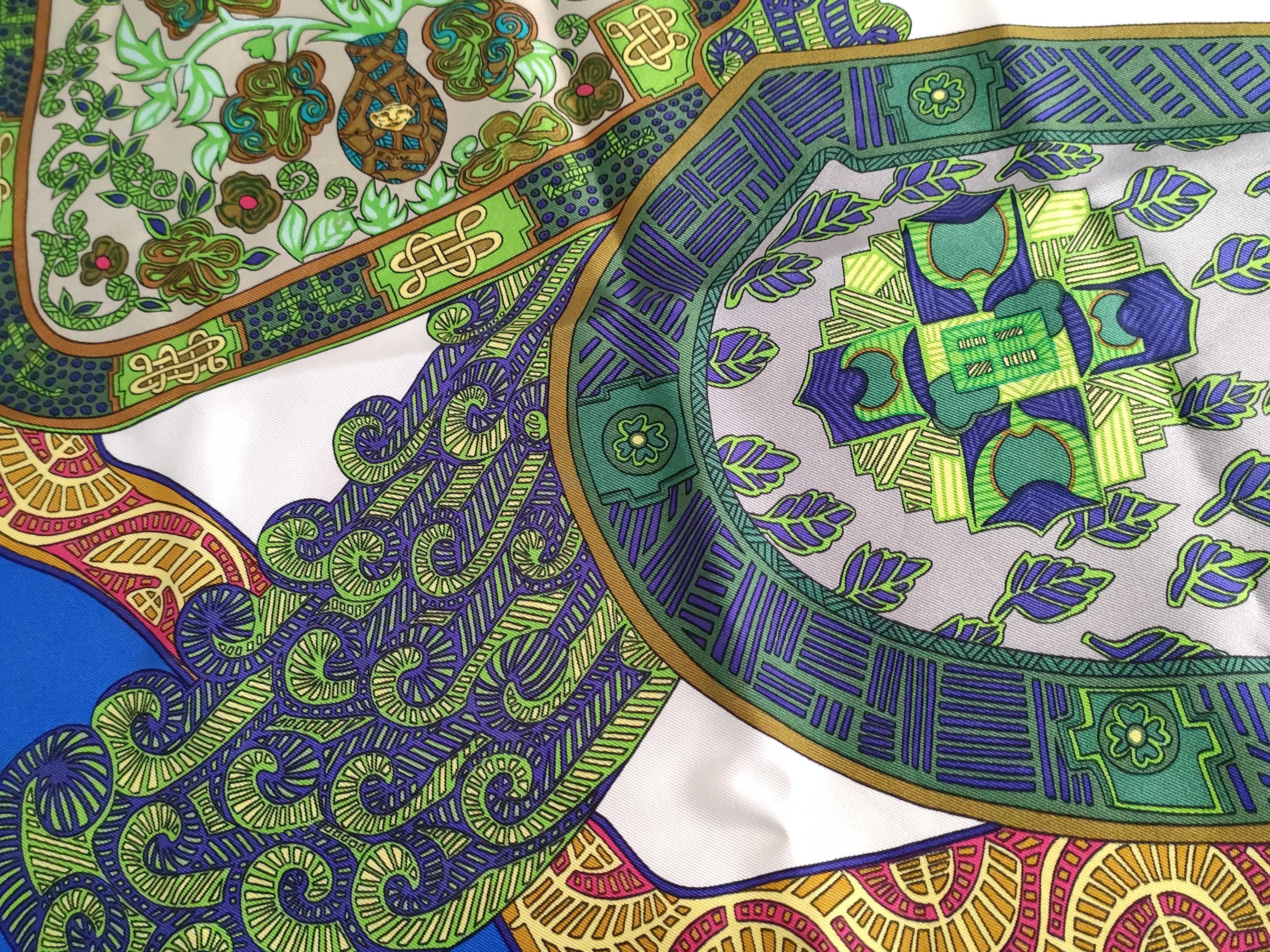 Hermes Art des Steppes 90cm Silk Scarf