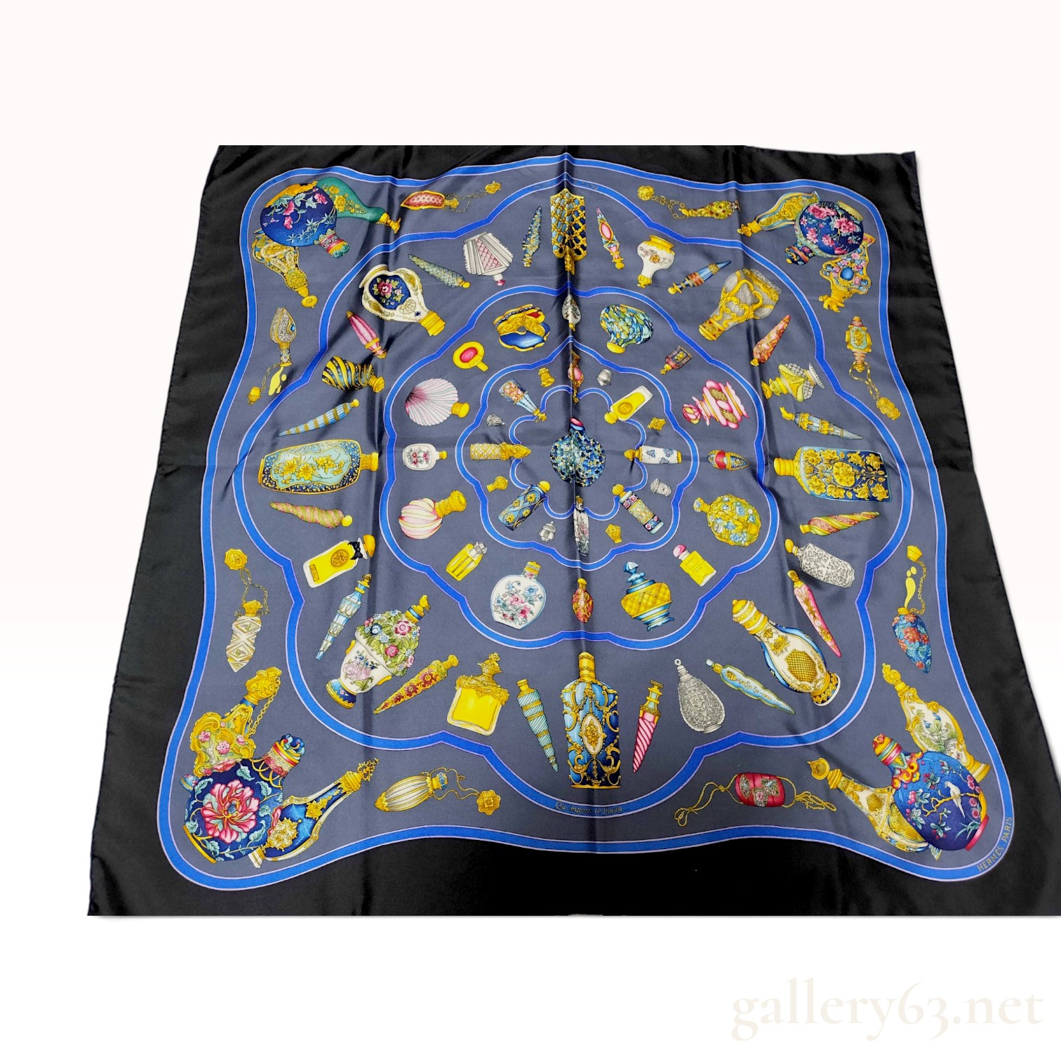 Hermes Qu'importe le flacon Silk Scarf by Catherine Baschet