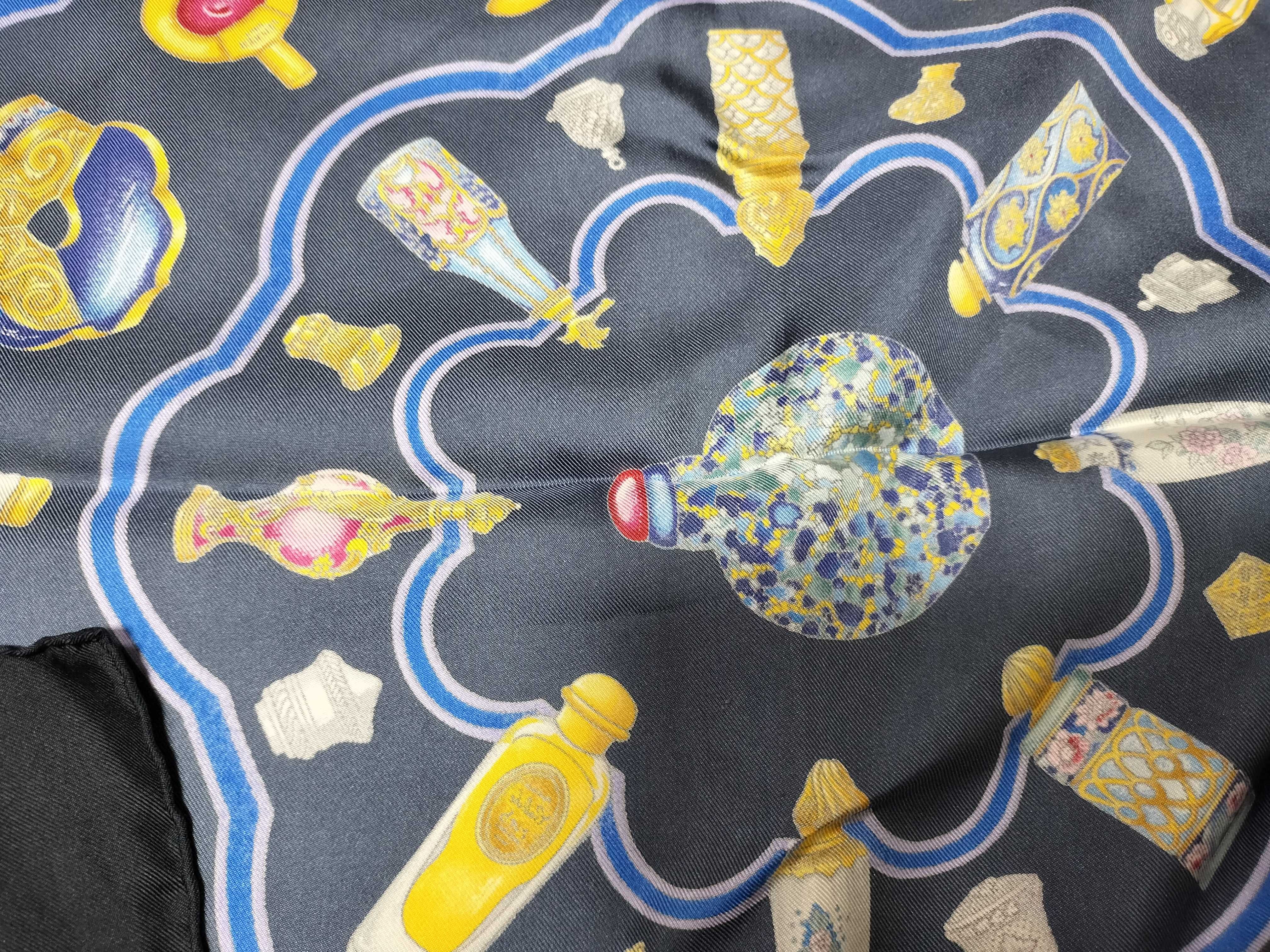 Hermes Qu'importe le flacon Silk Scarf by Catherine Baschet
