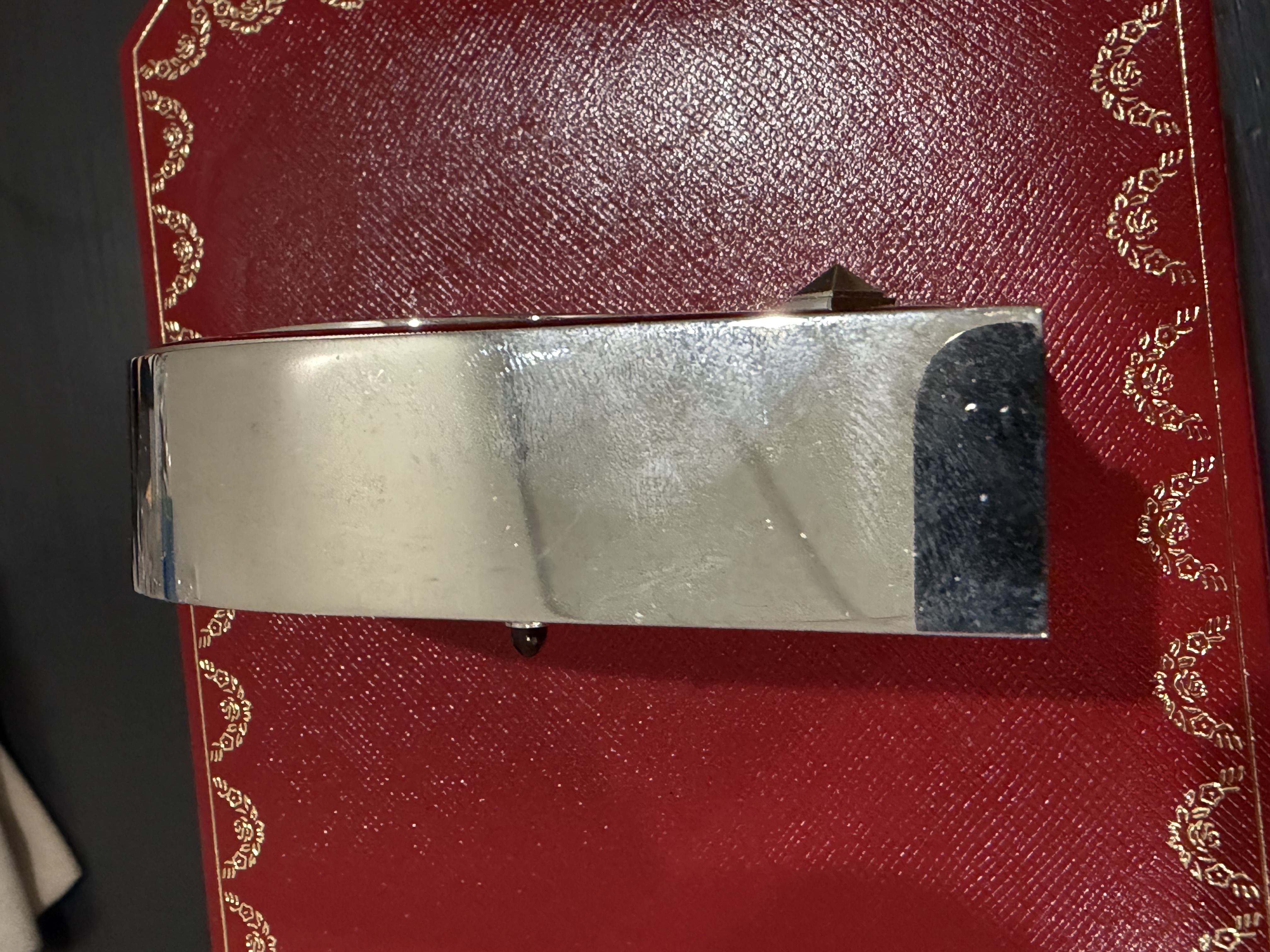 Cartier Guilloche Travel Clock