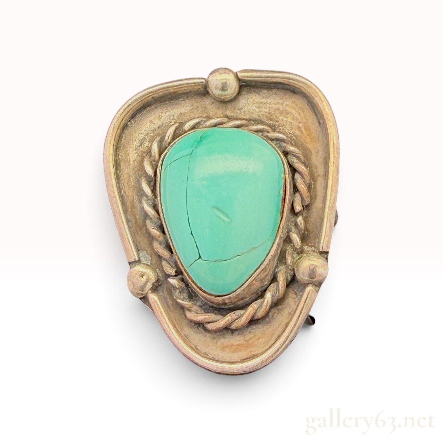 Native American Sterling Silver Turquoise Ring