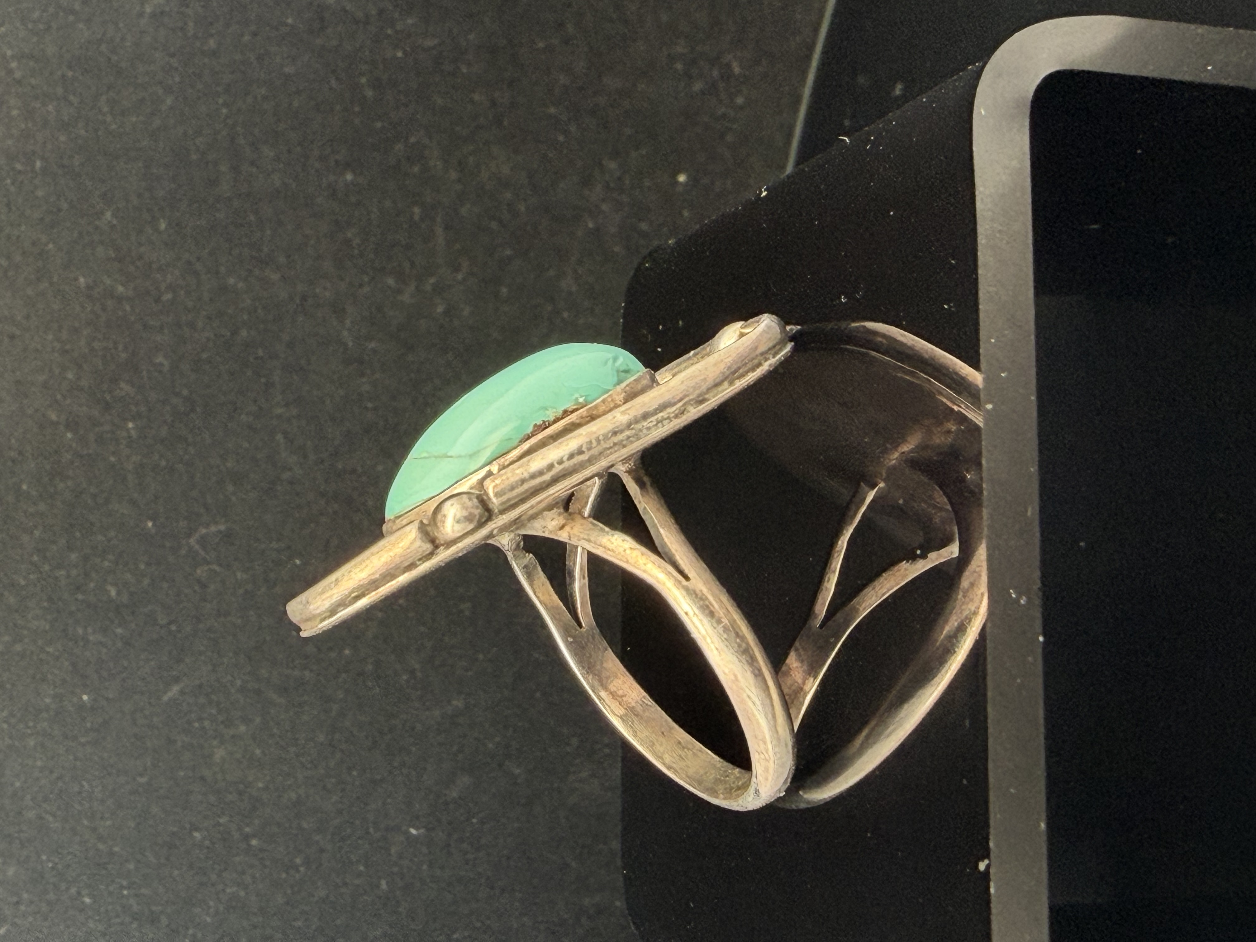 Native American Sterling Silver Turquoise Ring