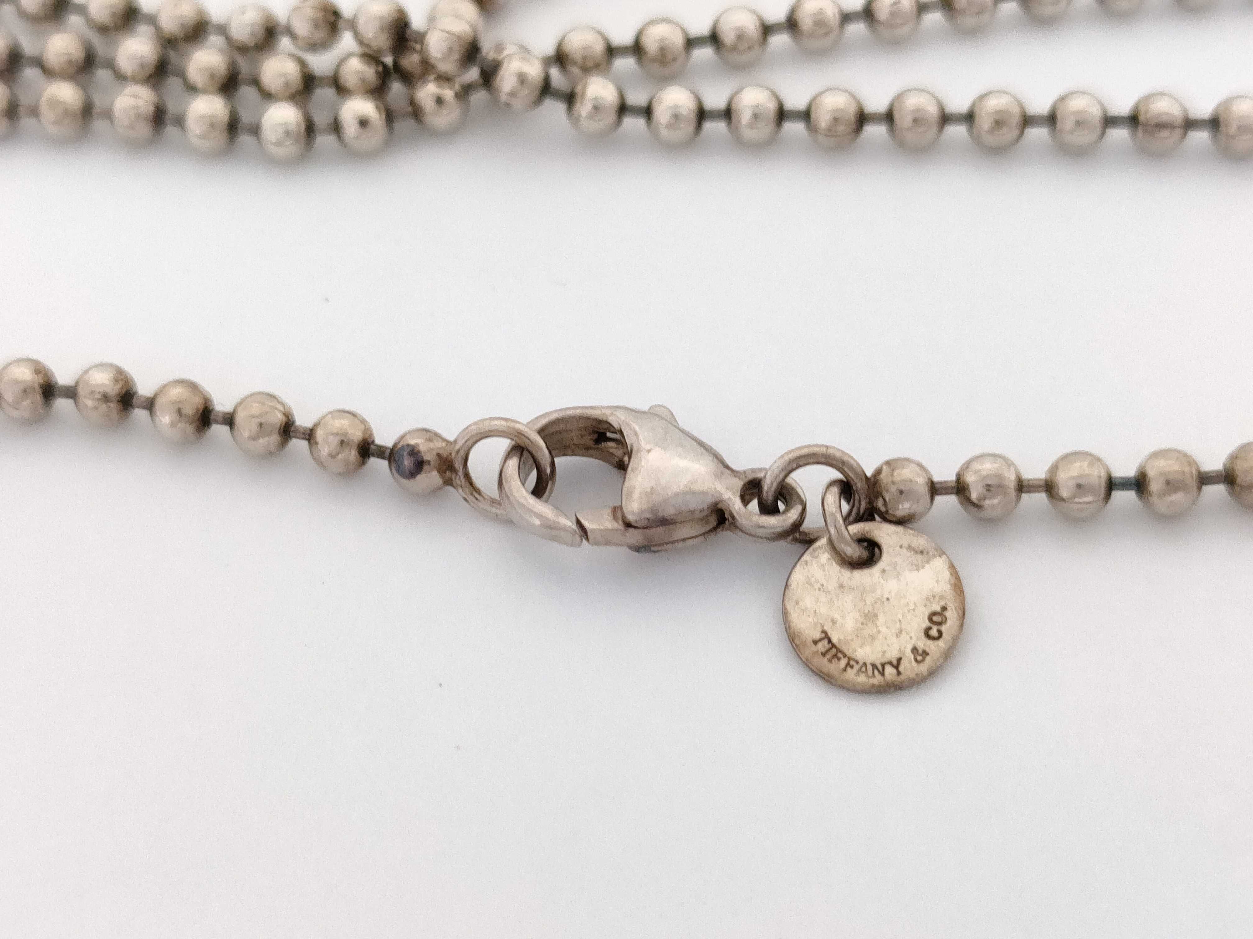 Tiffany and Co. Sterling Silver Ball Chain Necklace