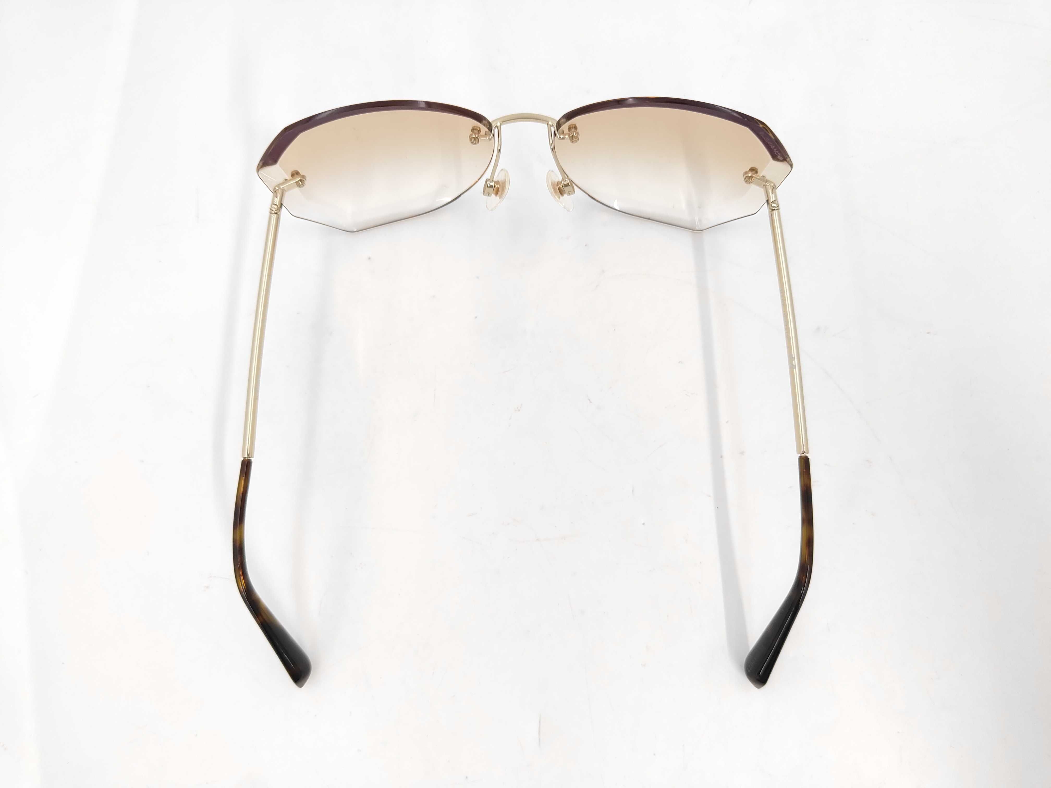 Chanel 4220 Rimless Butterfly Sunglasses with Brown Gradient Lenses