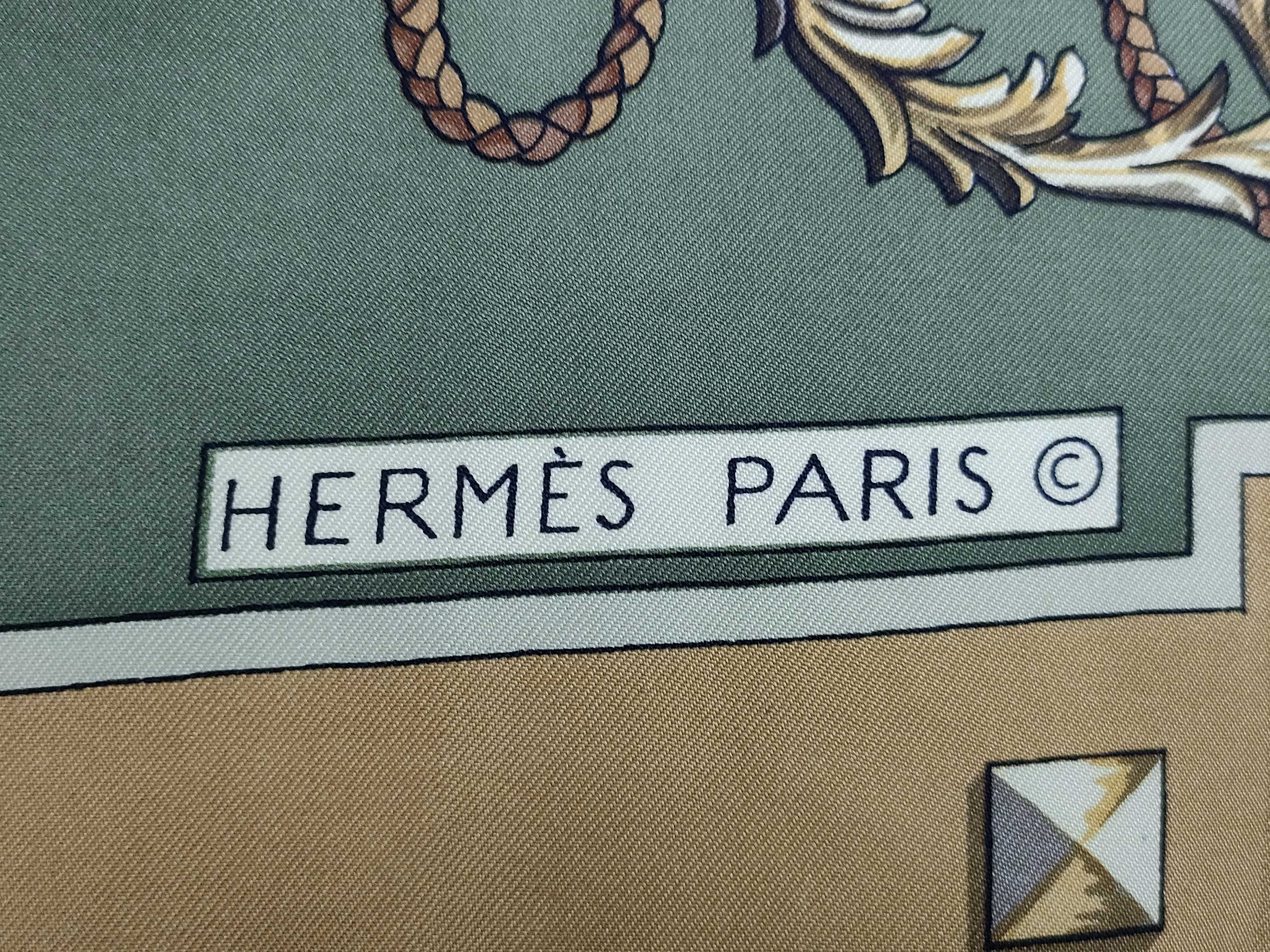 Hermes Les Clefs Silk Scarf by Caty Latham