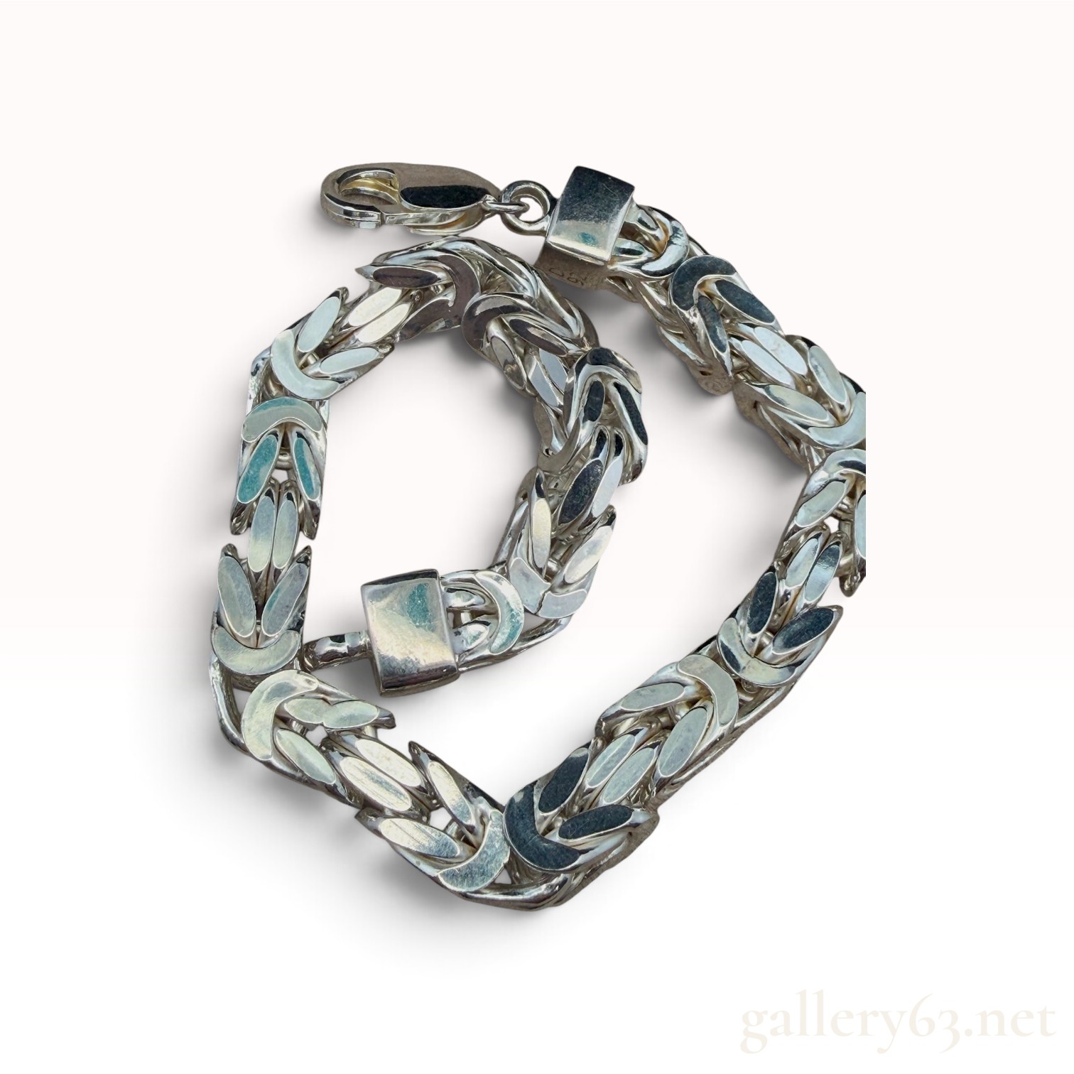Sterling Silver Byzantine Bracelet