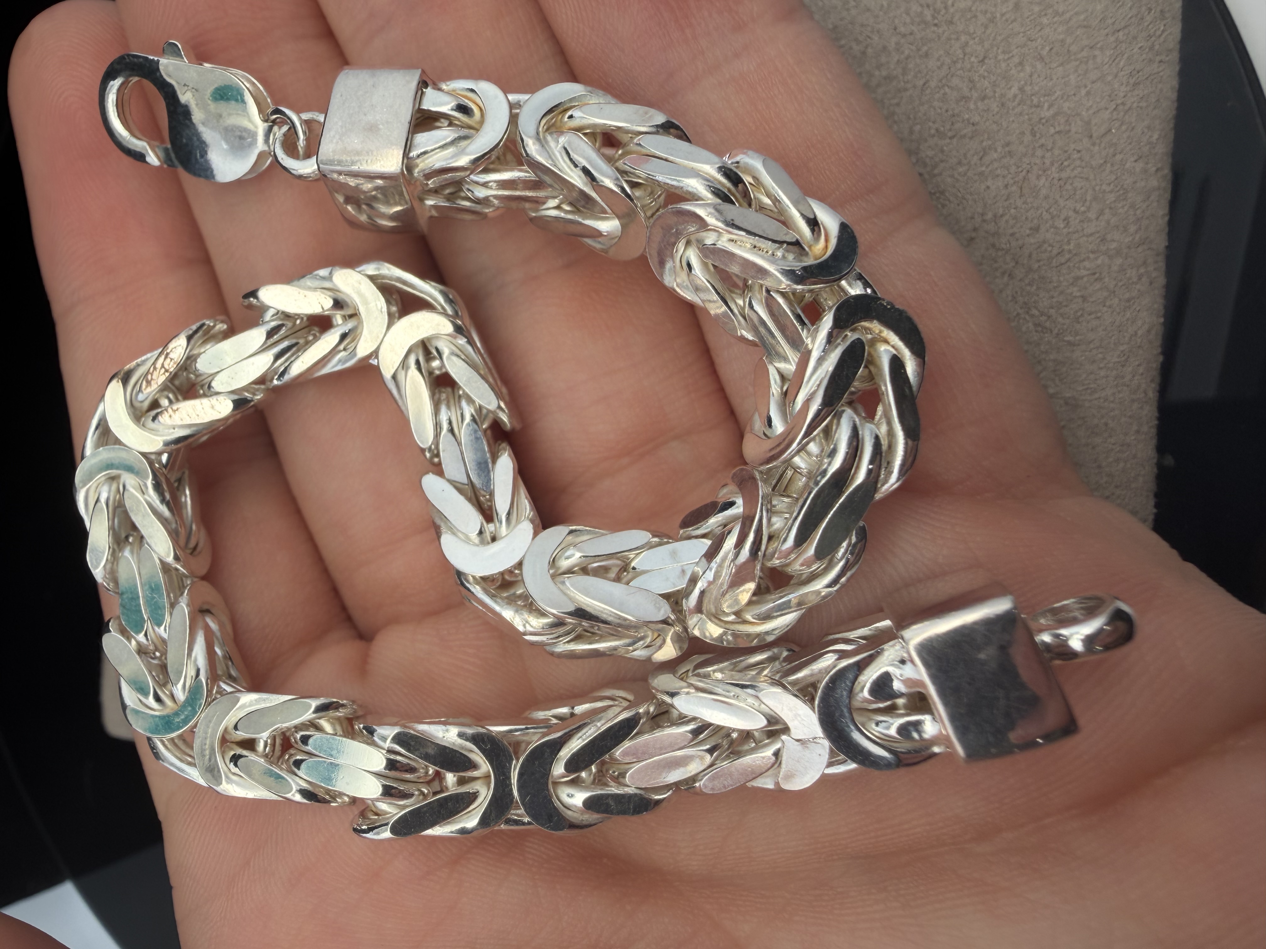 Sterling Silver Byzantine Bracelet