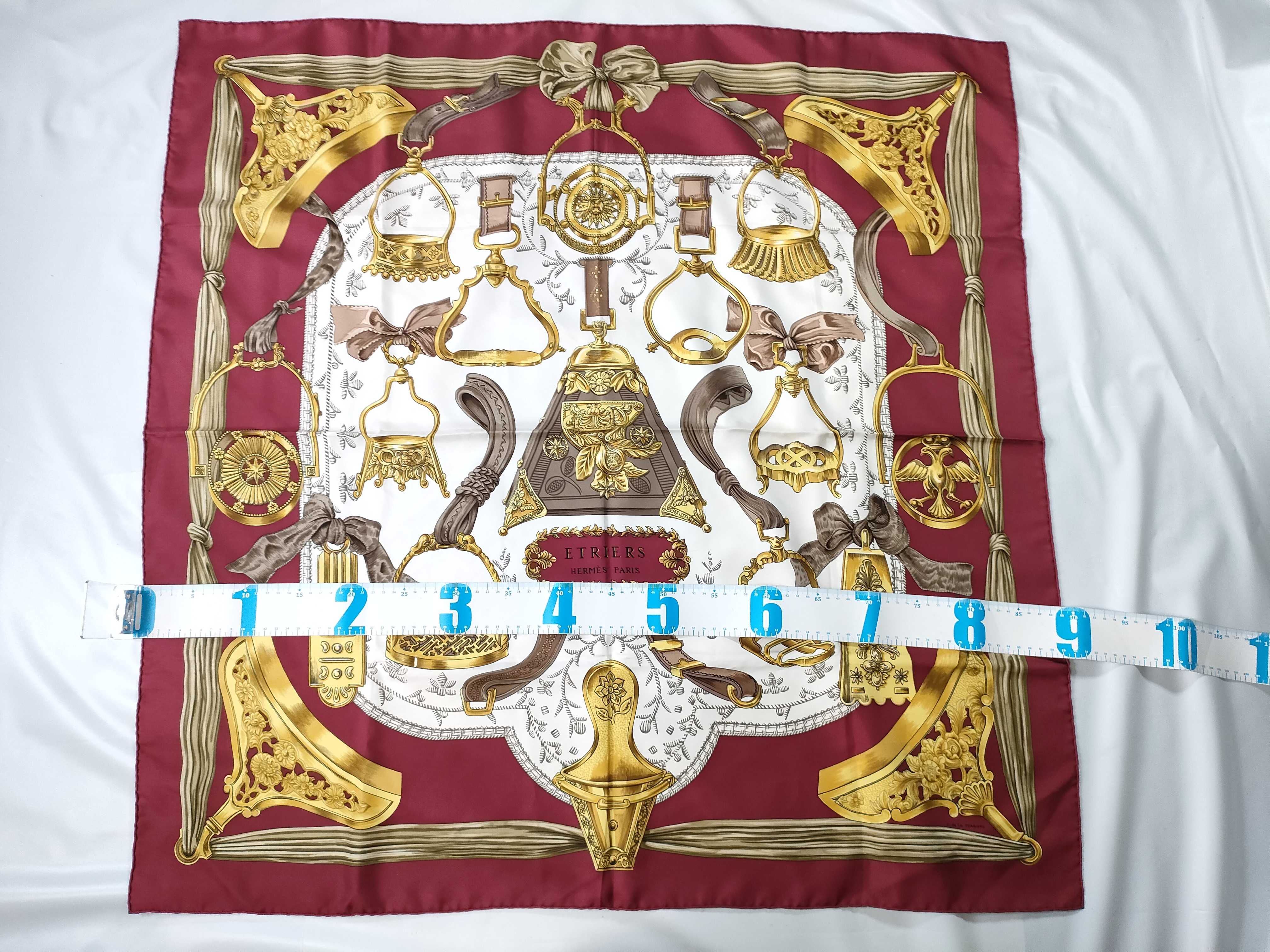 Hermes Etriers Silk Scarf