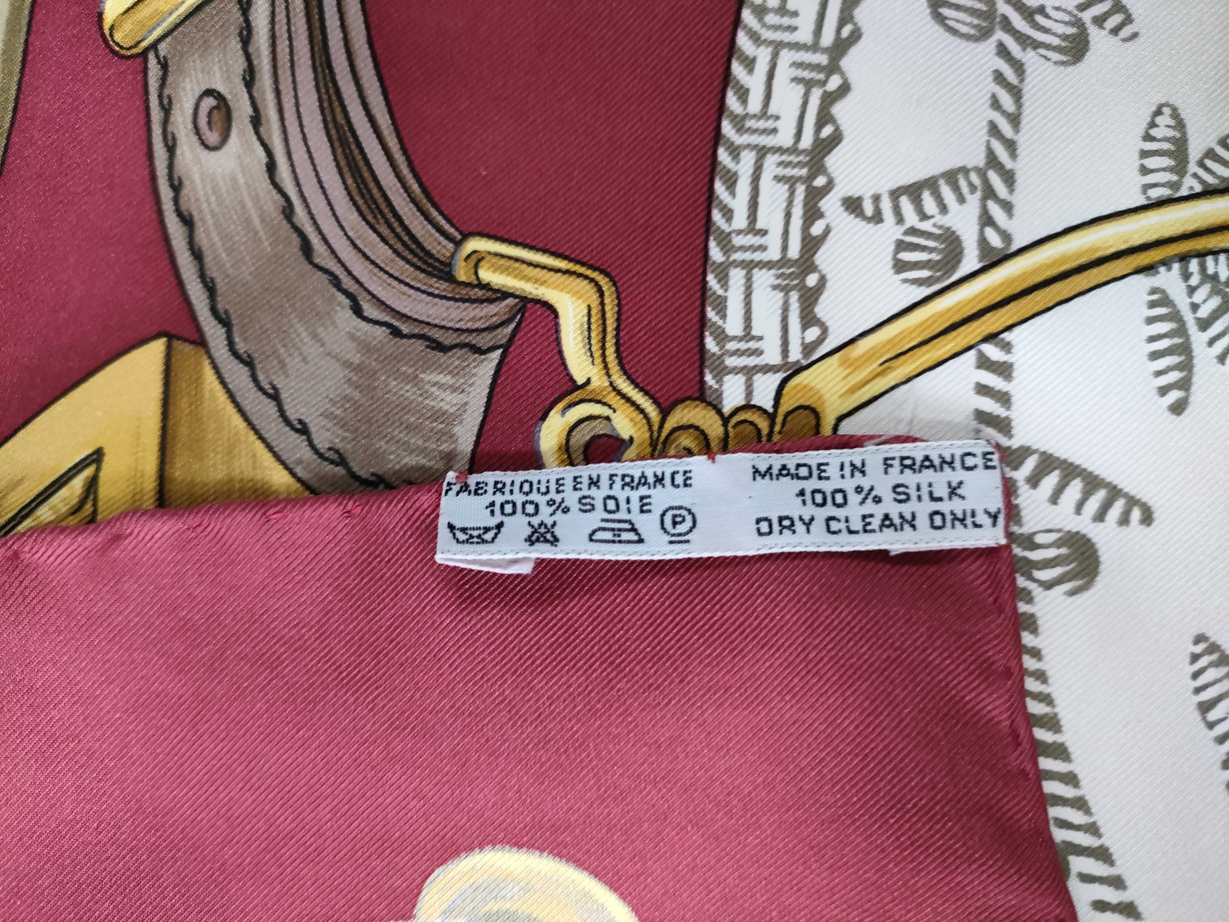 Hermes Etriers Silk Scarf