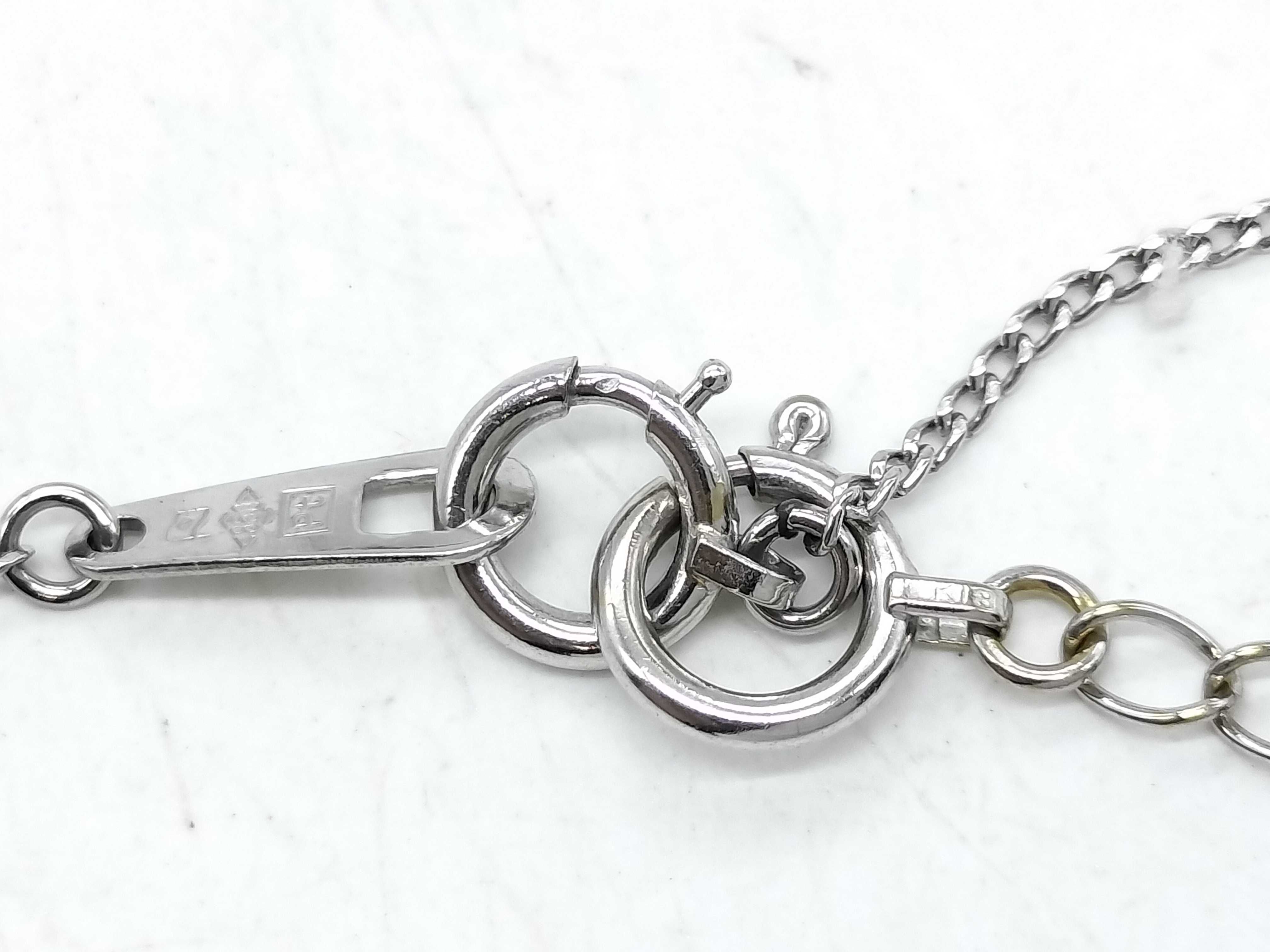Diamond Solitaire Pendant Necklace D0.36ct Pt850 18KWG