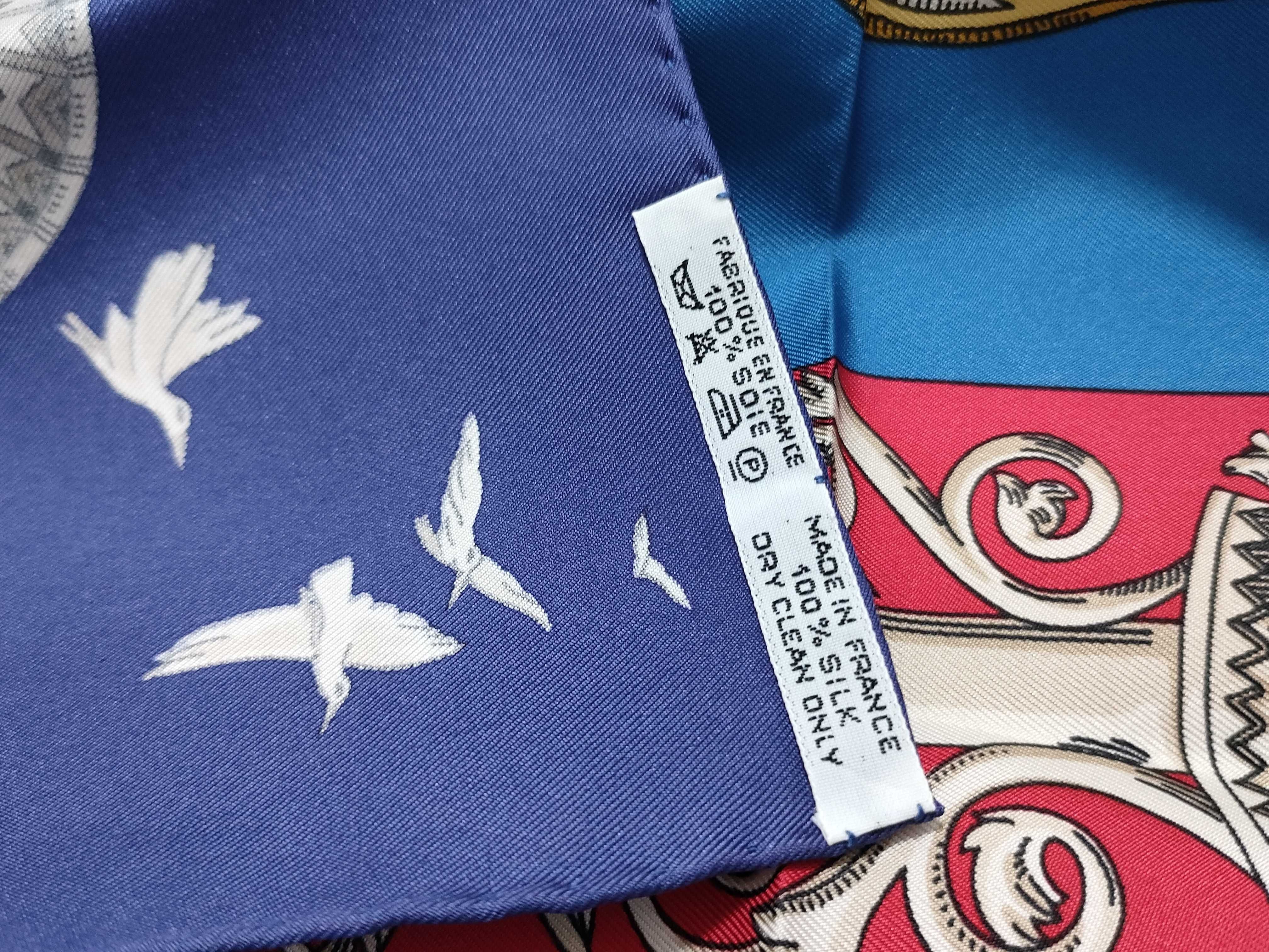 Vintage Hermes L'Atlantide (The Atlantis) Silk Carre 90