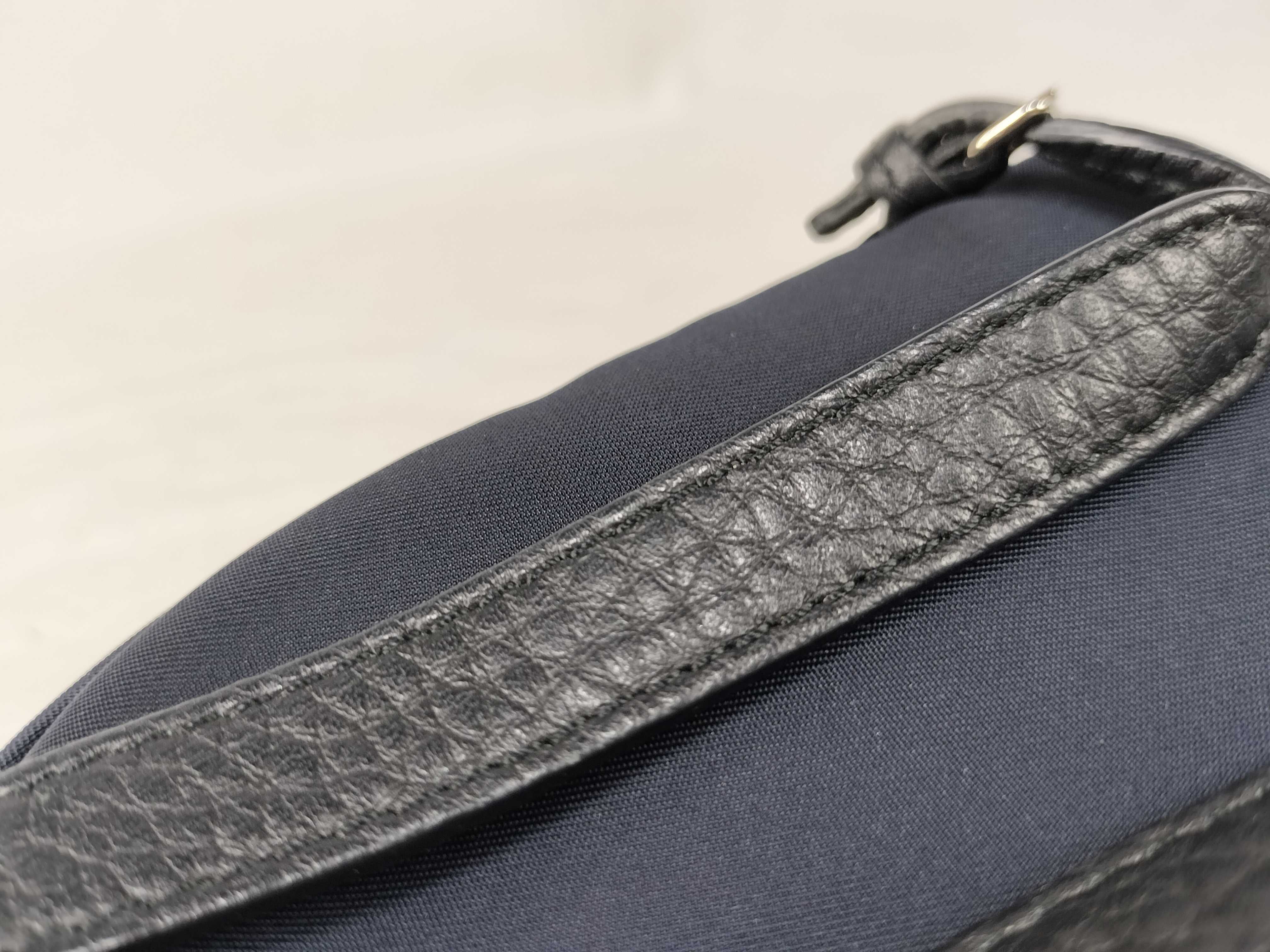 Fendi Monster Bag Bug Navy Nylon and Leather Mini Backpack Charm