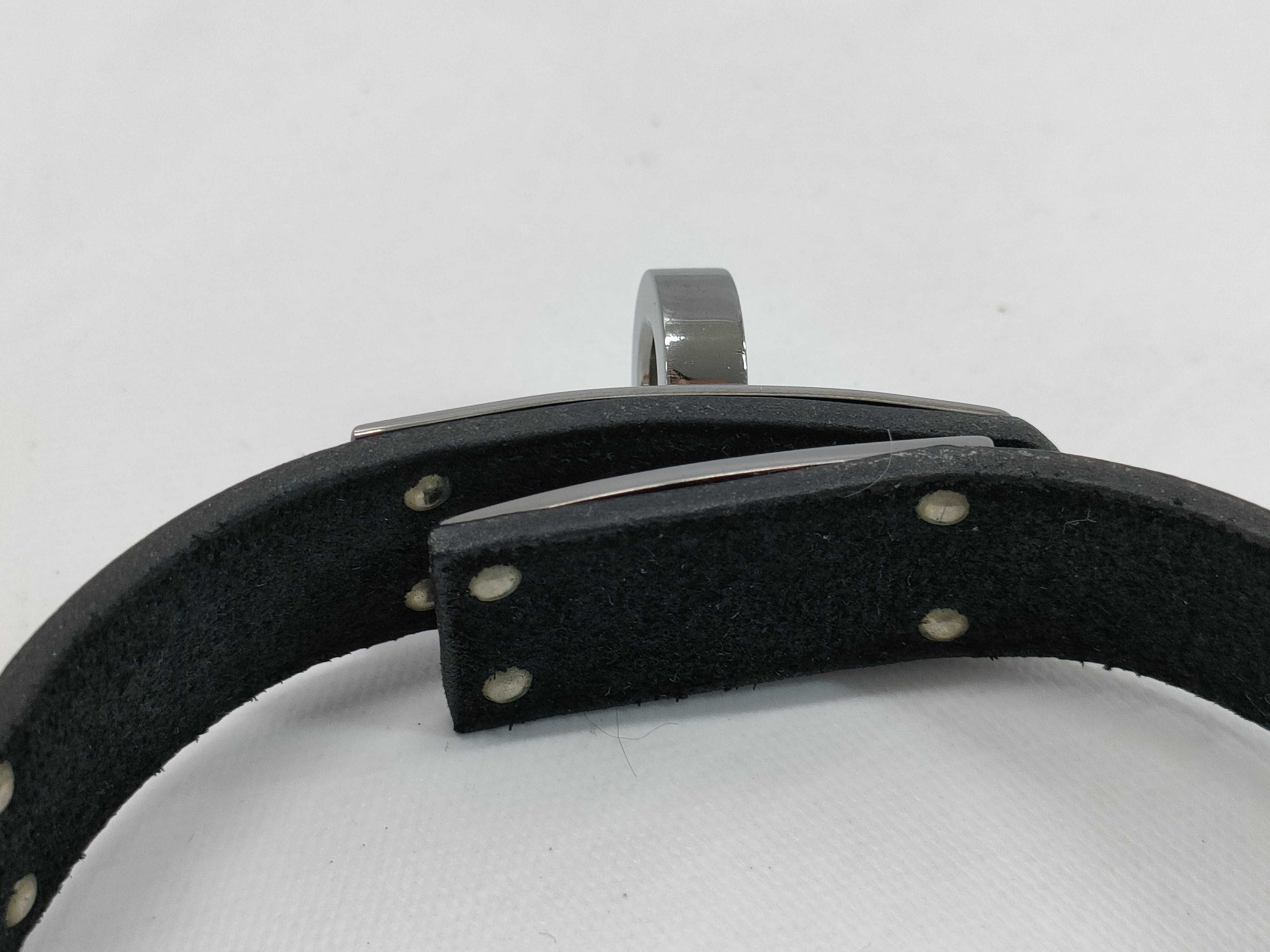 Hermes Kelly Black Leather Bracelet with Box