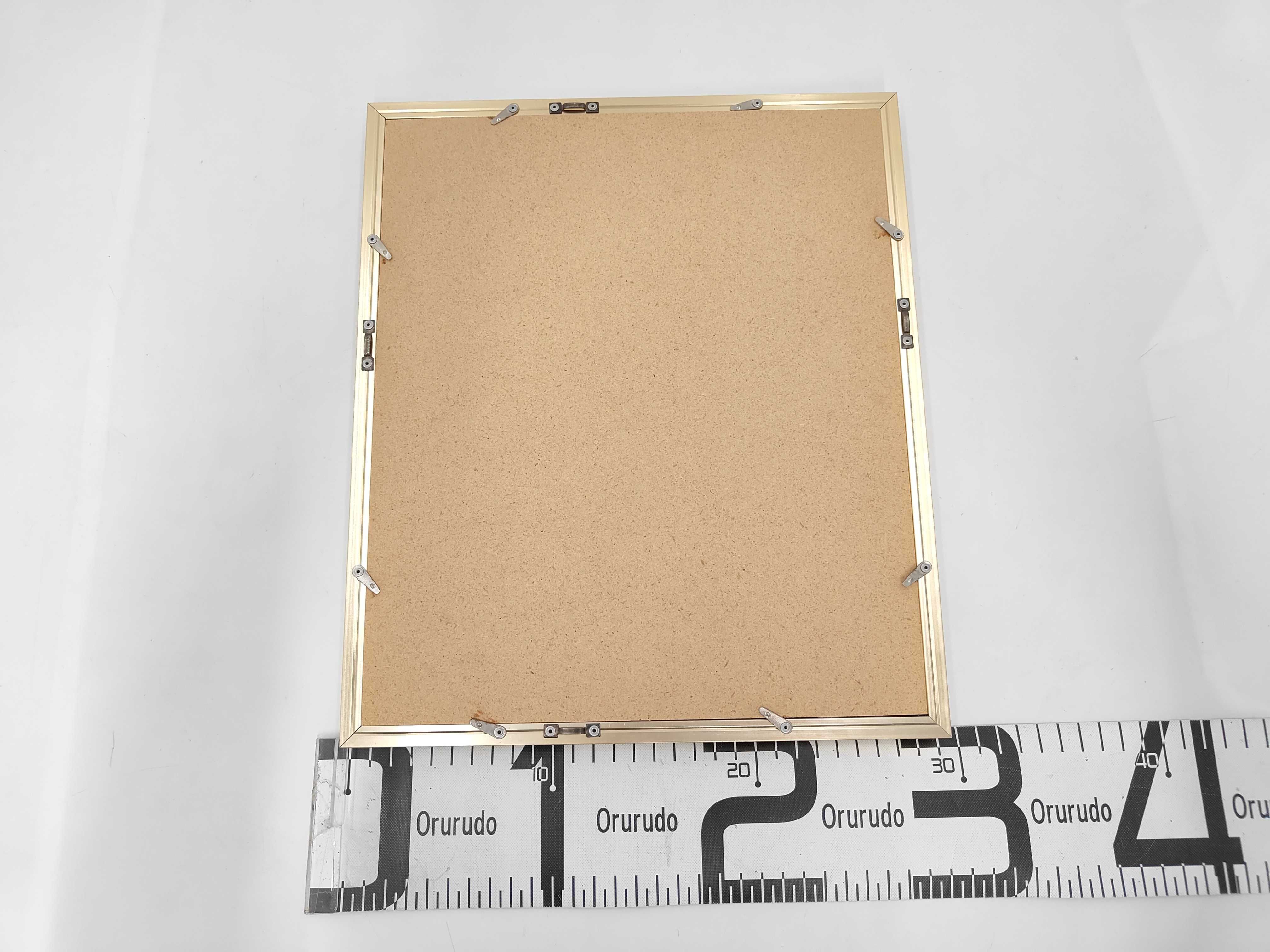Vintage Gucci Gold-Toned Metal and Mat Photo Frame