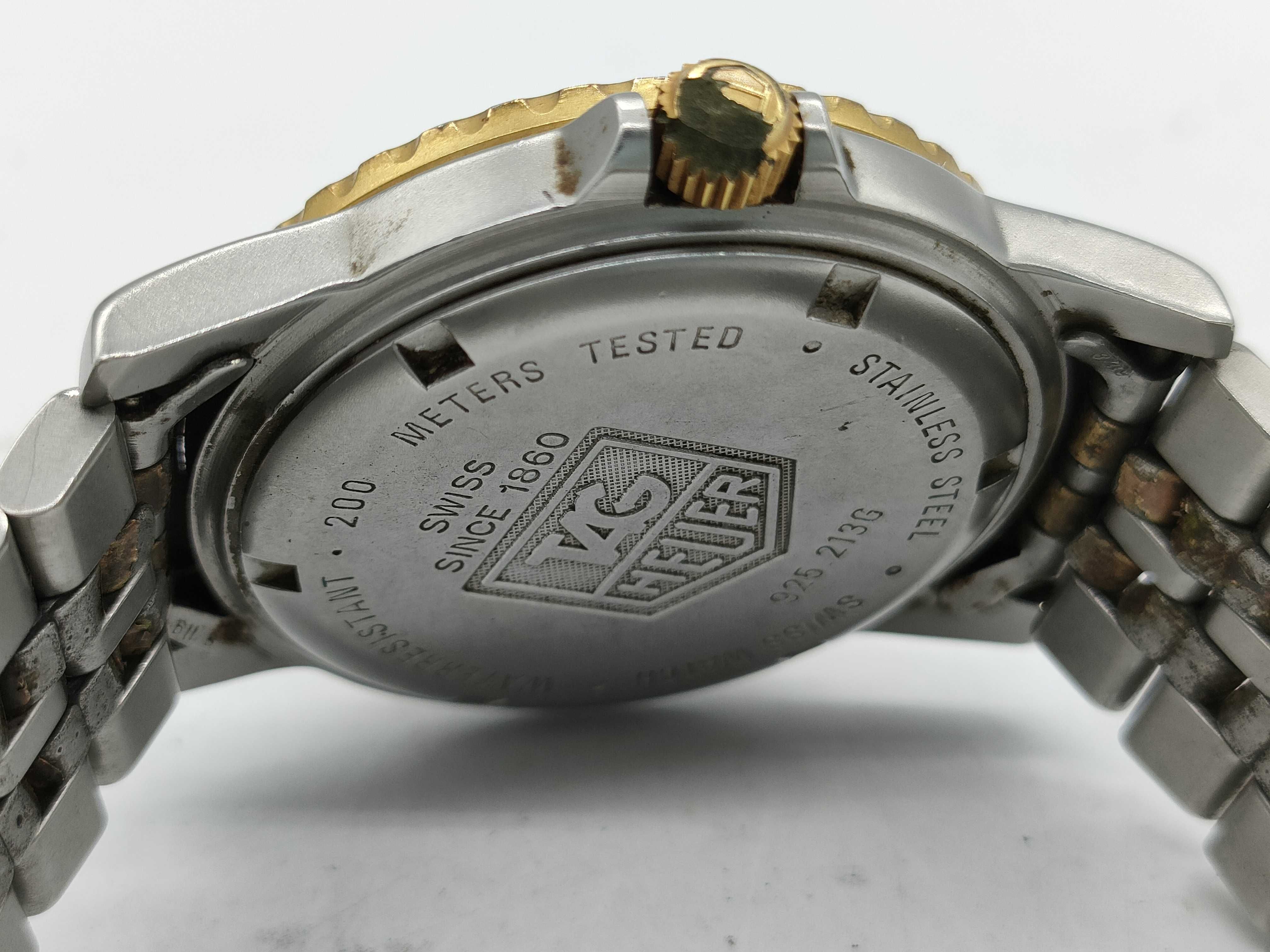 Vintage TAG Heuer Professional 925.213G Stainless Steel and Gold Plated Wristwatch