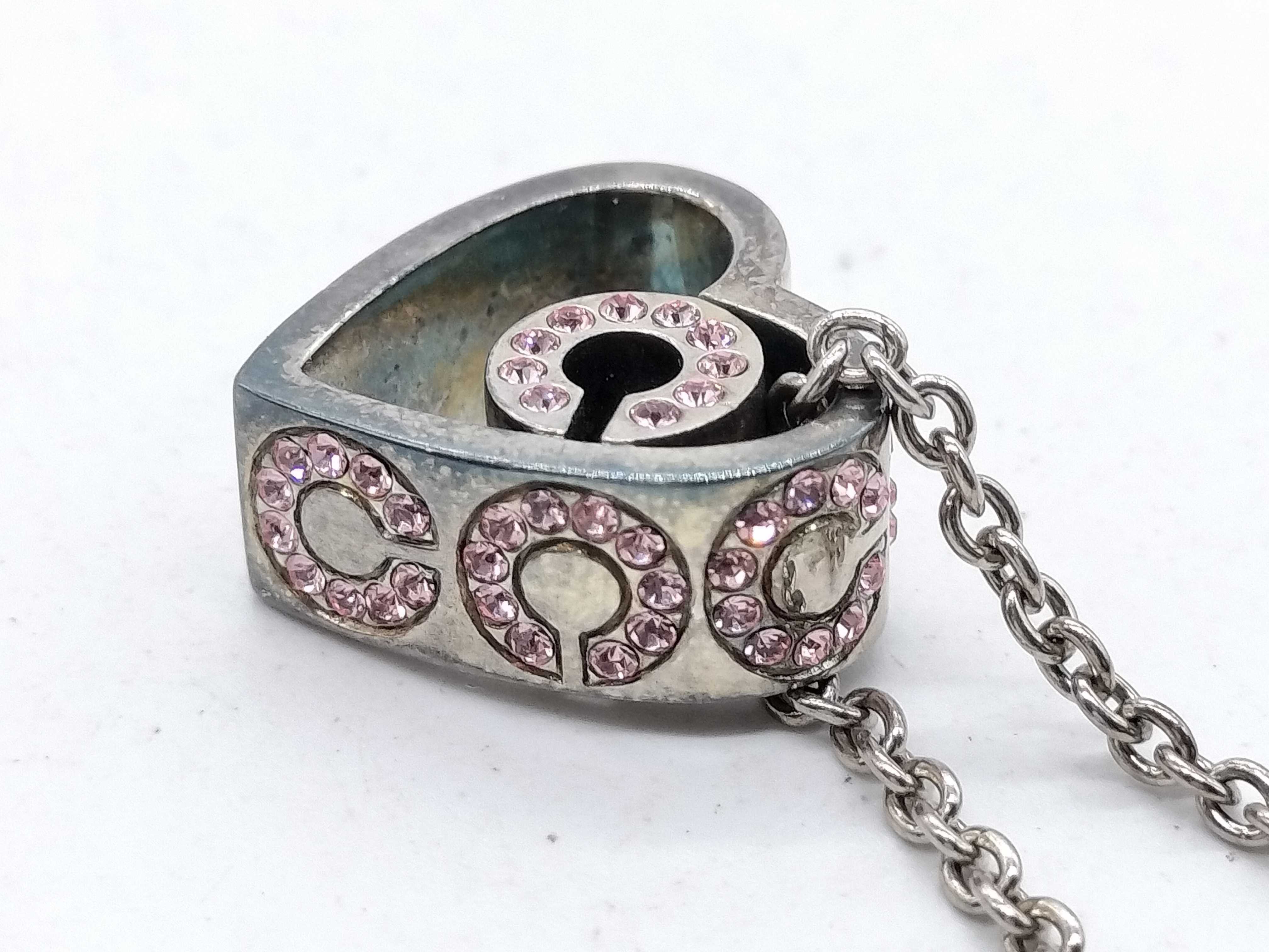 Coach 925 Sterling Silver Heart Pendant Necklace and Fashion Jewelry Trio