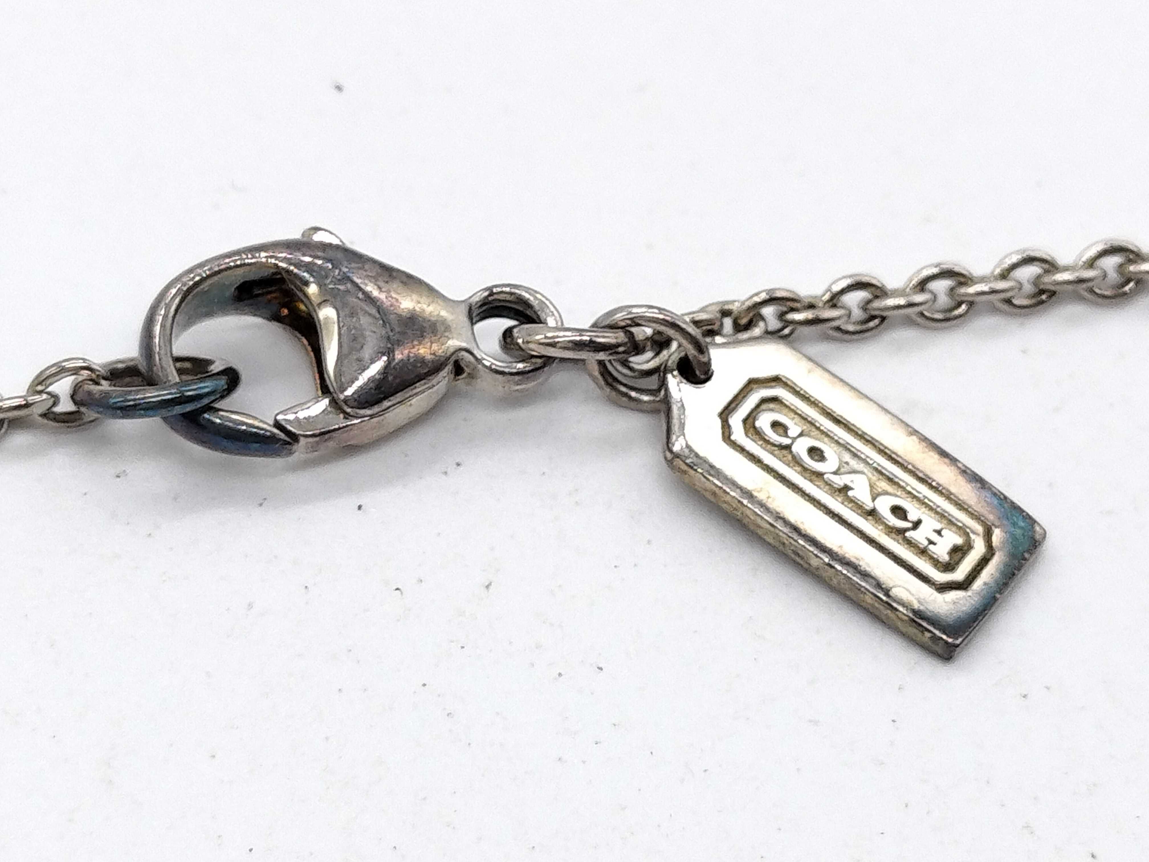 Coach 925 Sterling Silver Heart Pendant Necklace and Fashion Jewelry Trio