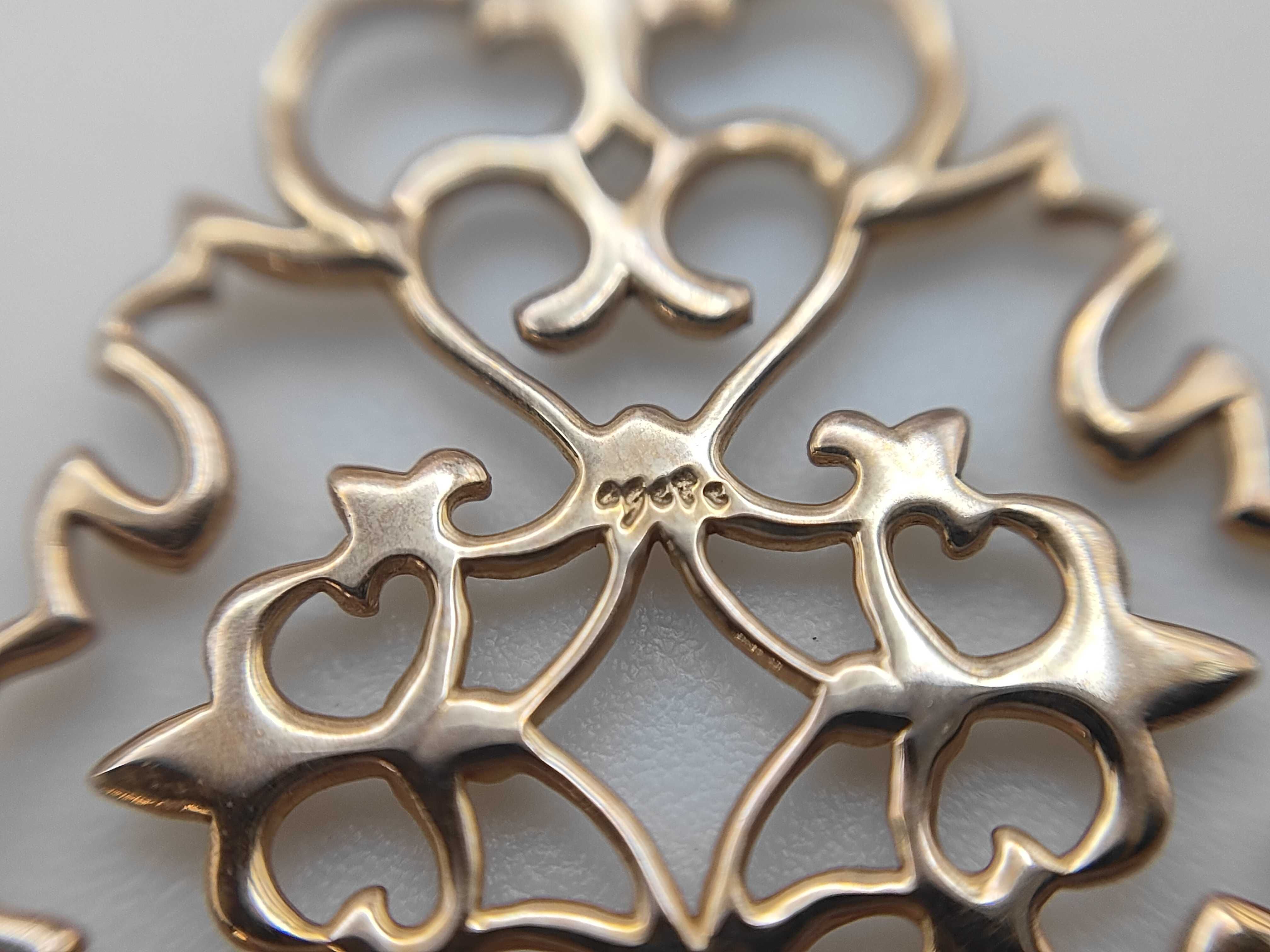 Agete Jasmine 10K Yellow Gold Filigree Pendant Charm