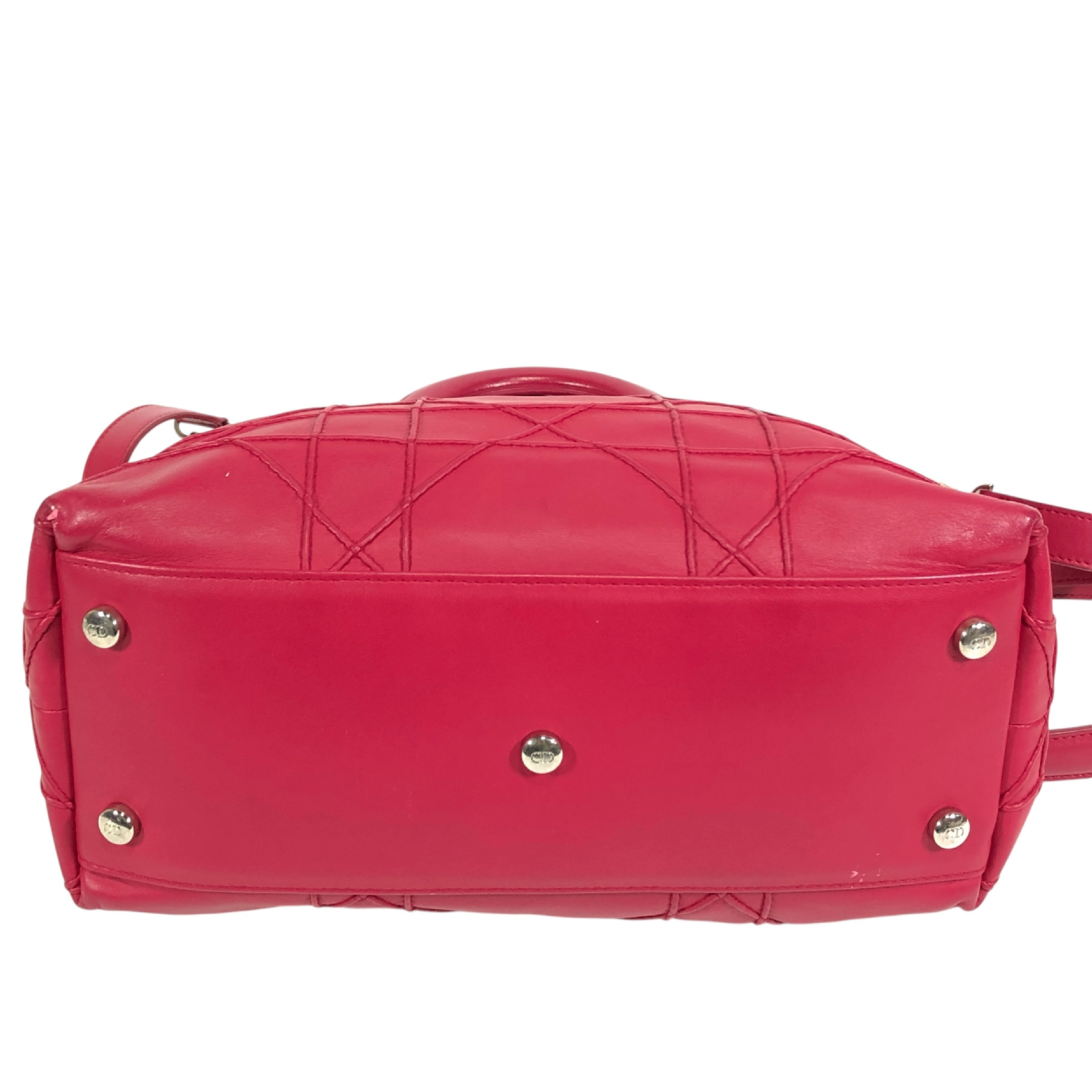 Christian Dior Granville Fuchsia Quilted Leather Tote Bag