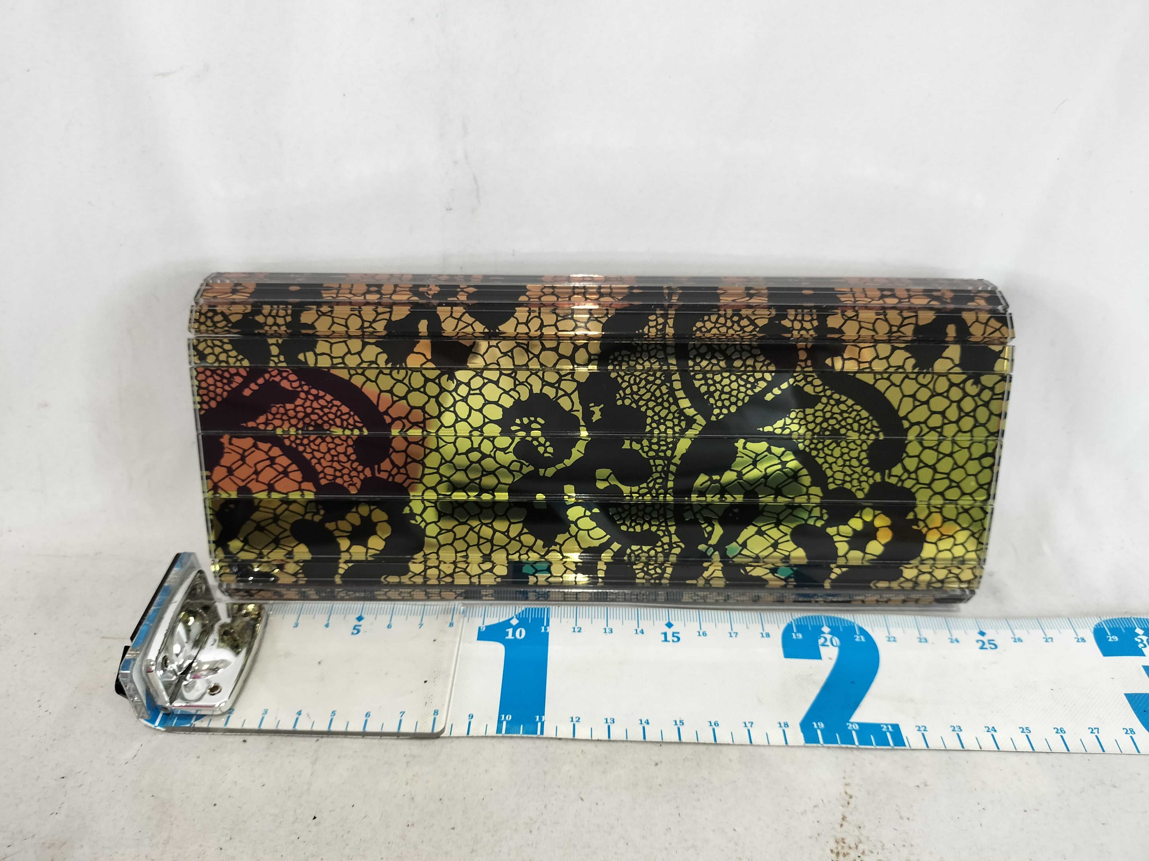 Jimmy Choo x Rob Pruitt Candy Multicolored Lace Acrylic Clutch with Box