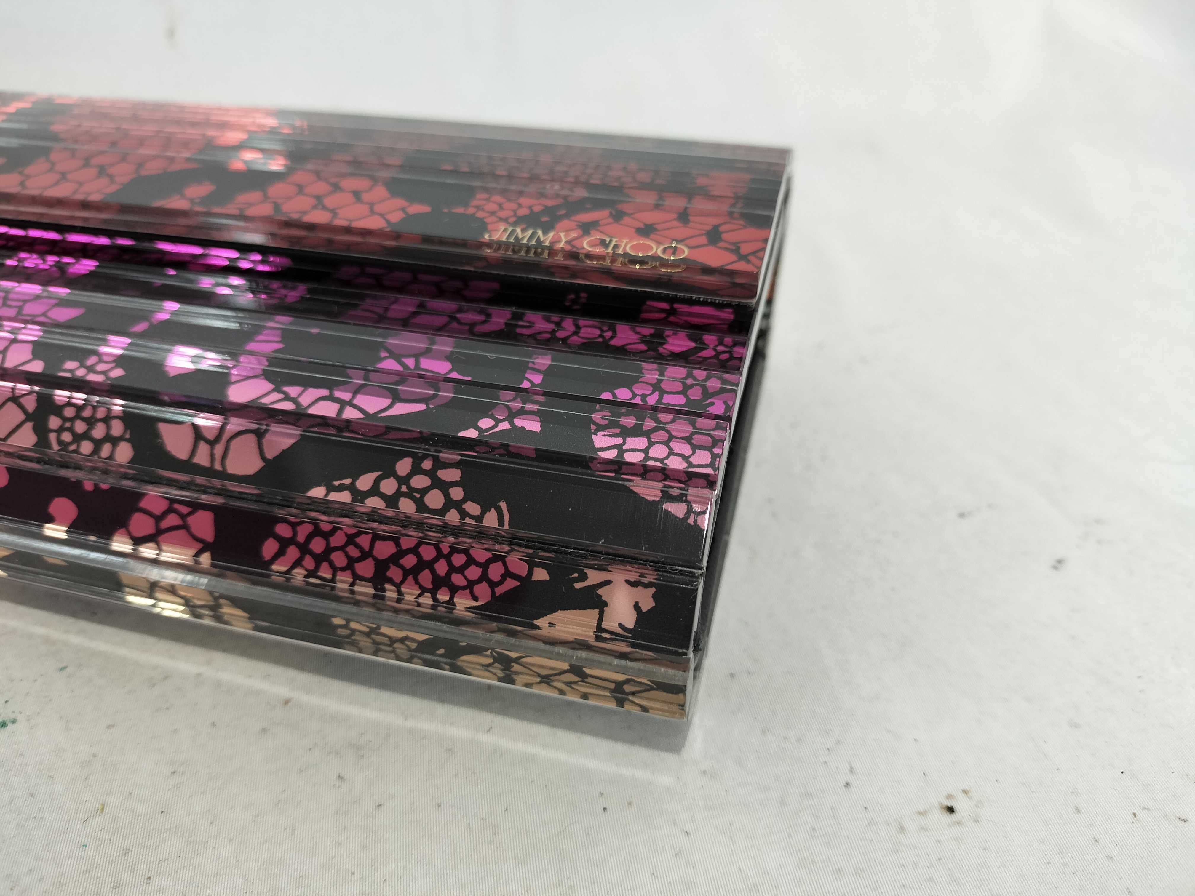 Jimmy Choo x Rob Pruitt Candy Multicolored Lace Acrylic Clutch with Box