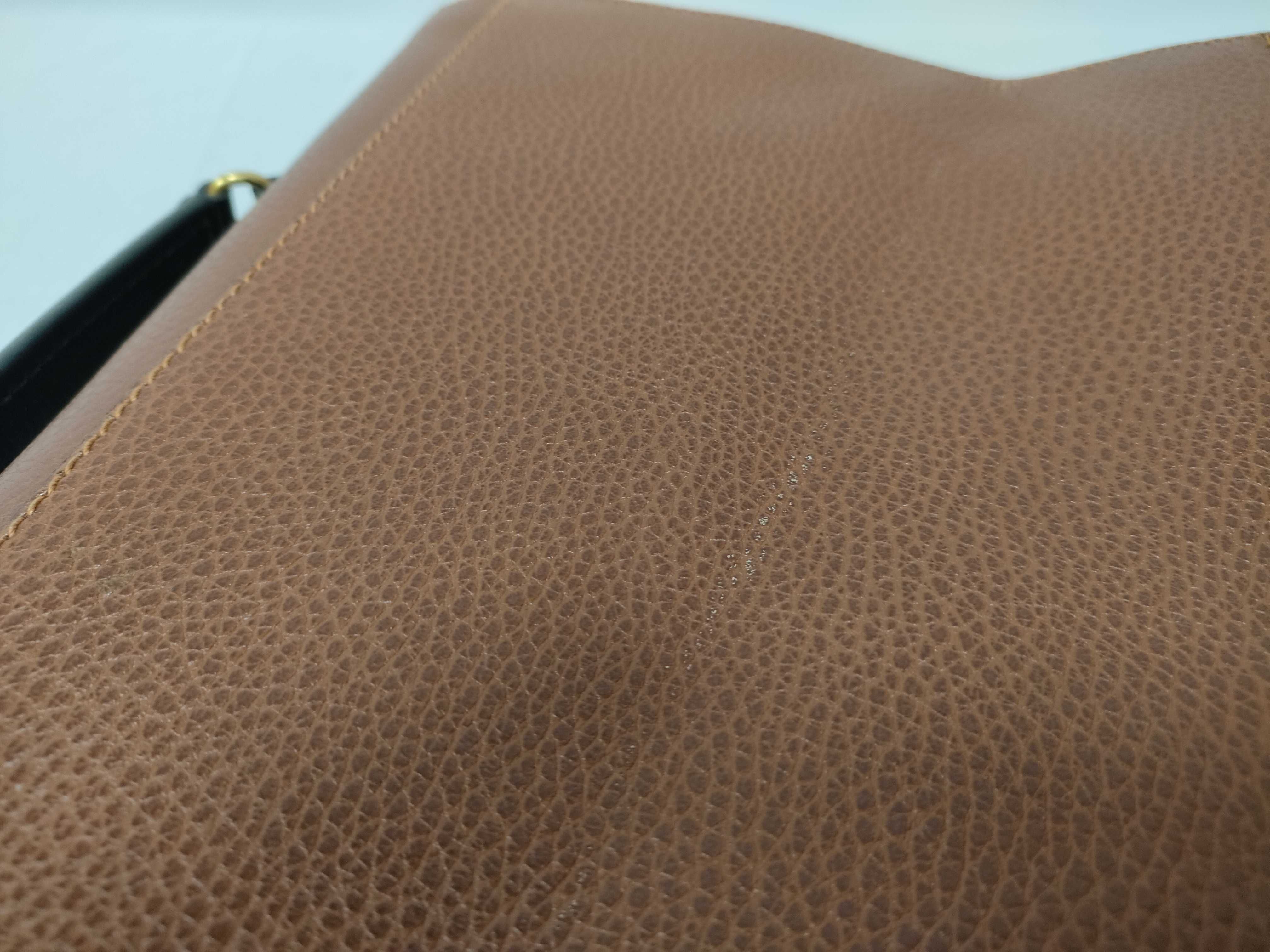 Brioni Tan Pebbled Leather Triple Compartment Document Case