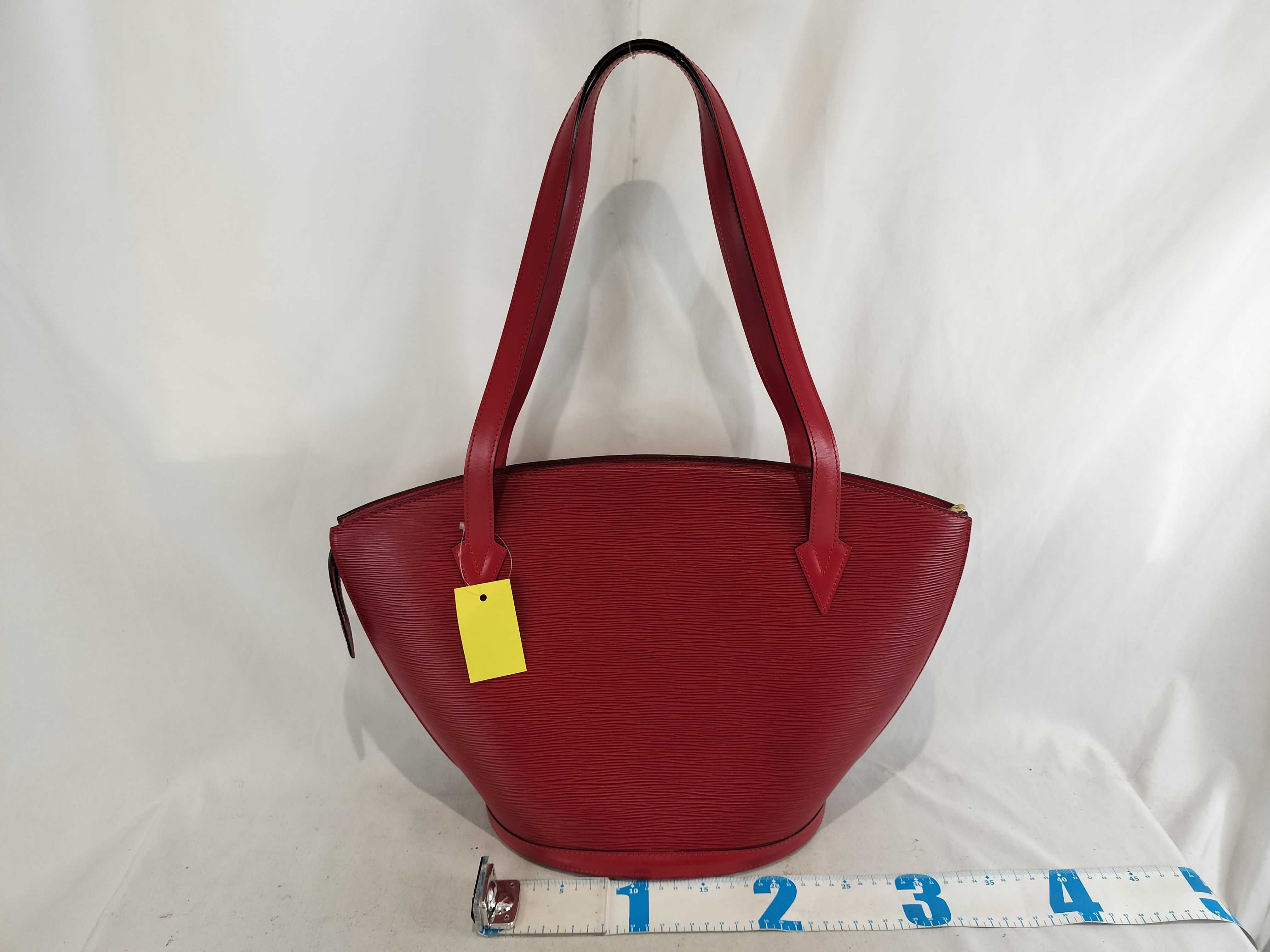 Vintage Louis Vuitton Saint Jacques Shopping Tote in Castilian Red Epi Leather