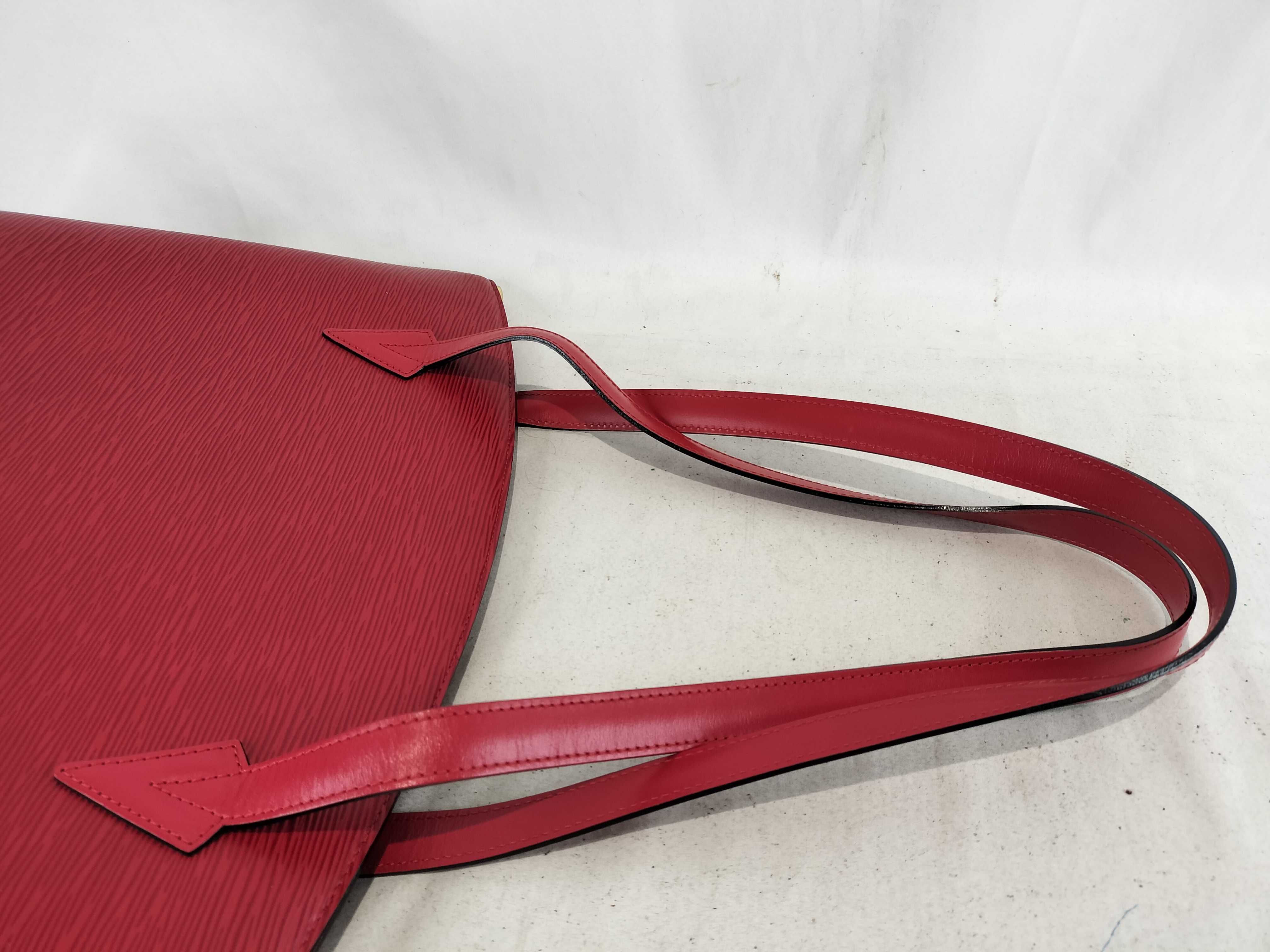 Vintage Louis Vuitton Saint Jacques Shopping Tote in Castilian Red Epi Leather