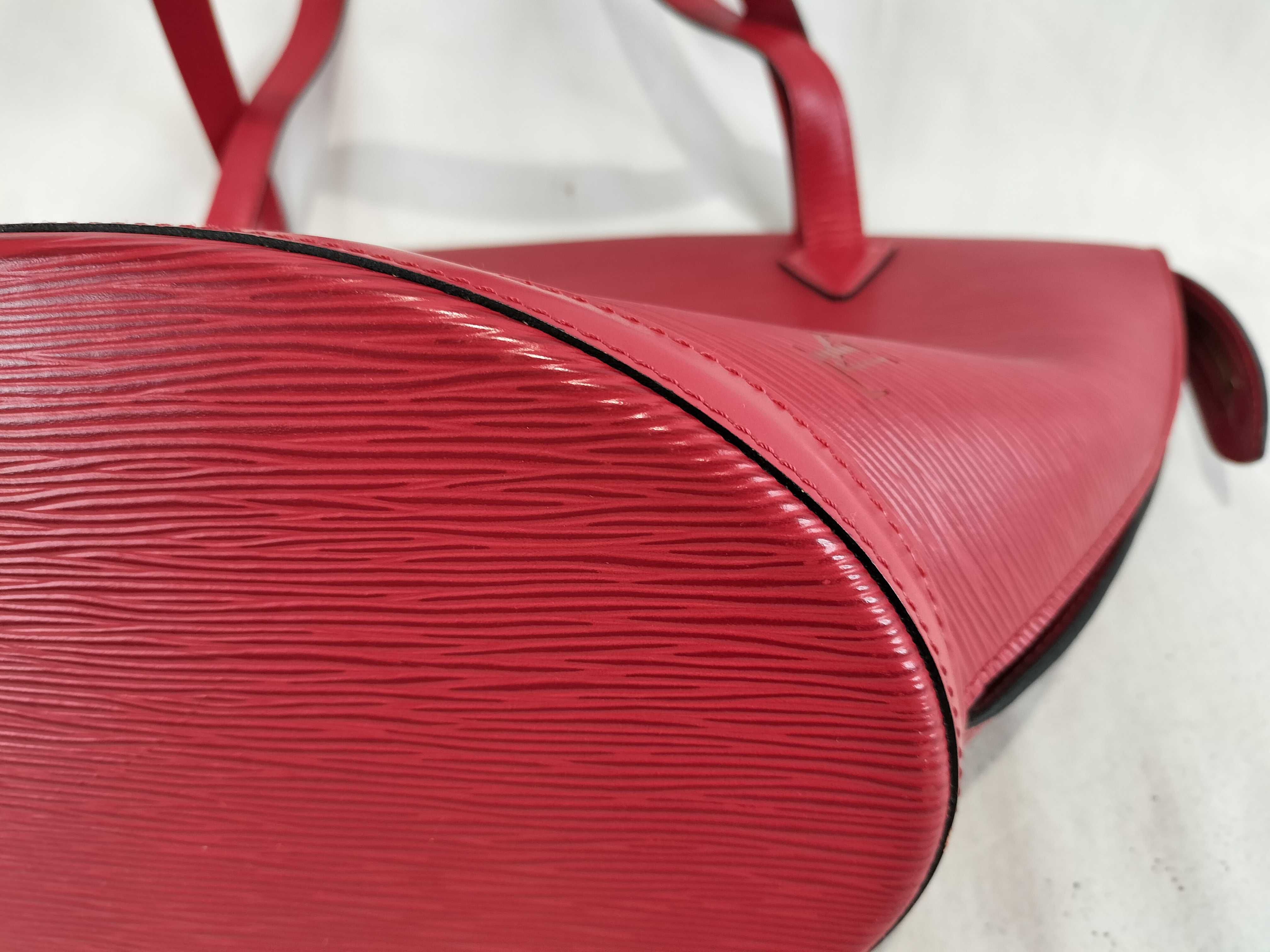 Vintage Louis Vuitton Saint Jacques Shopping Tote in Castilian Red Epi Leather