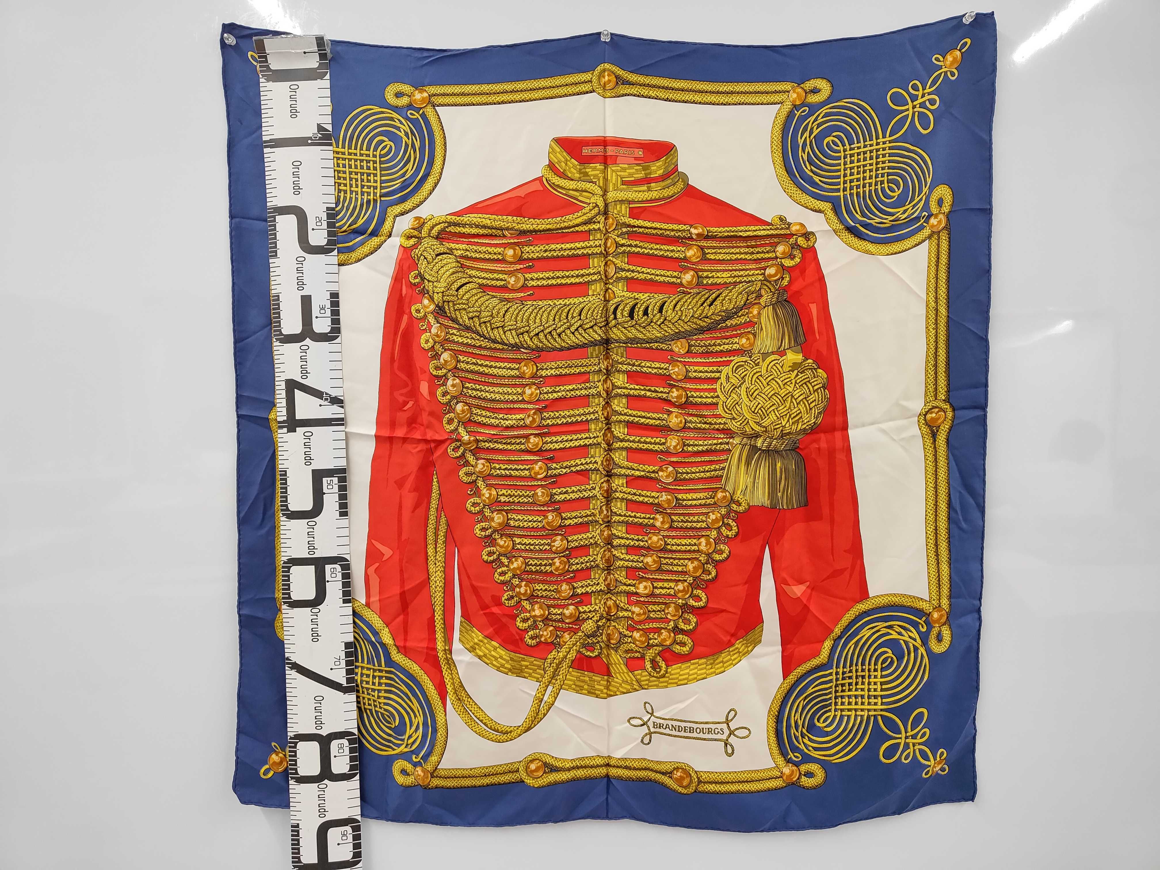 Vintage Hermes Brandebourgs Silk Carre 90