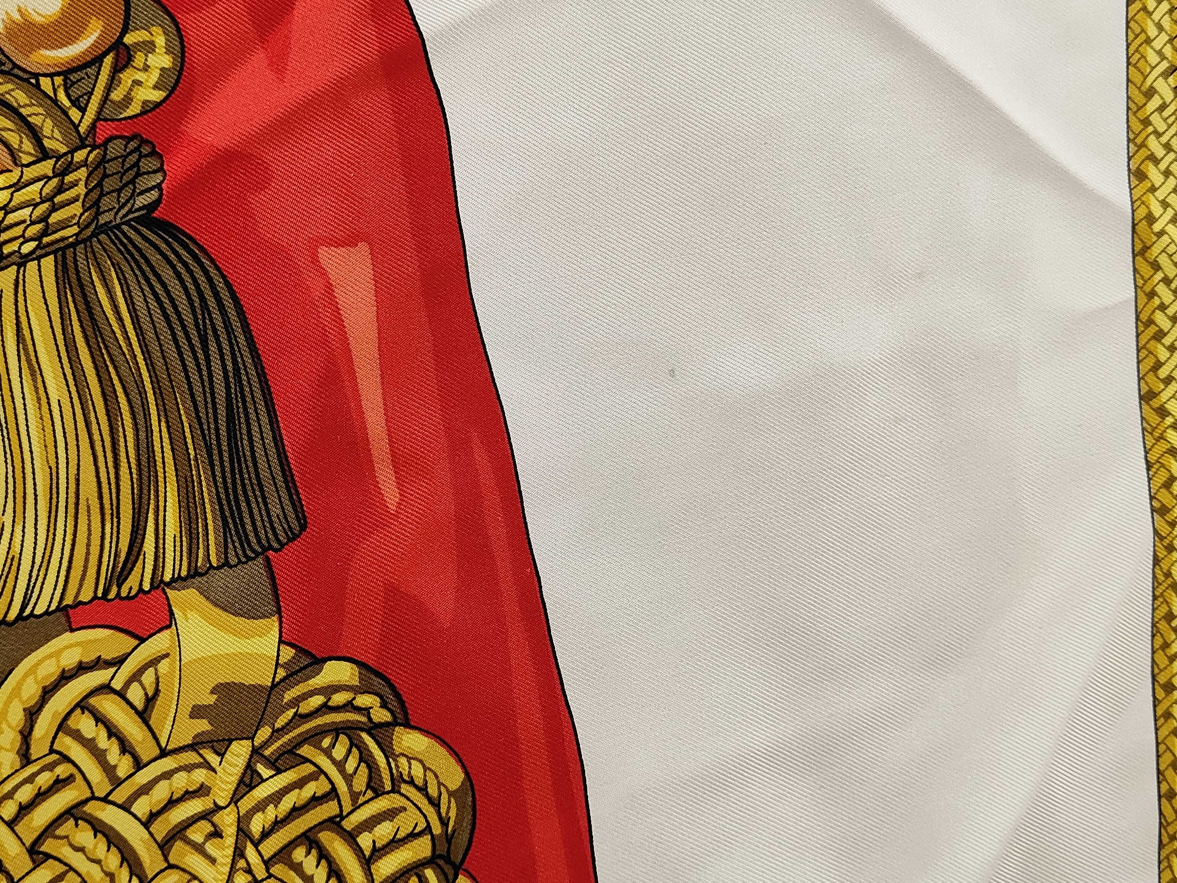 Vintage Hermes Brandebourgs Silk Carre 90
