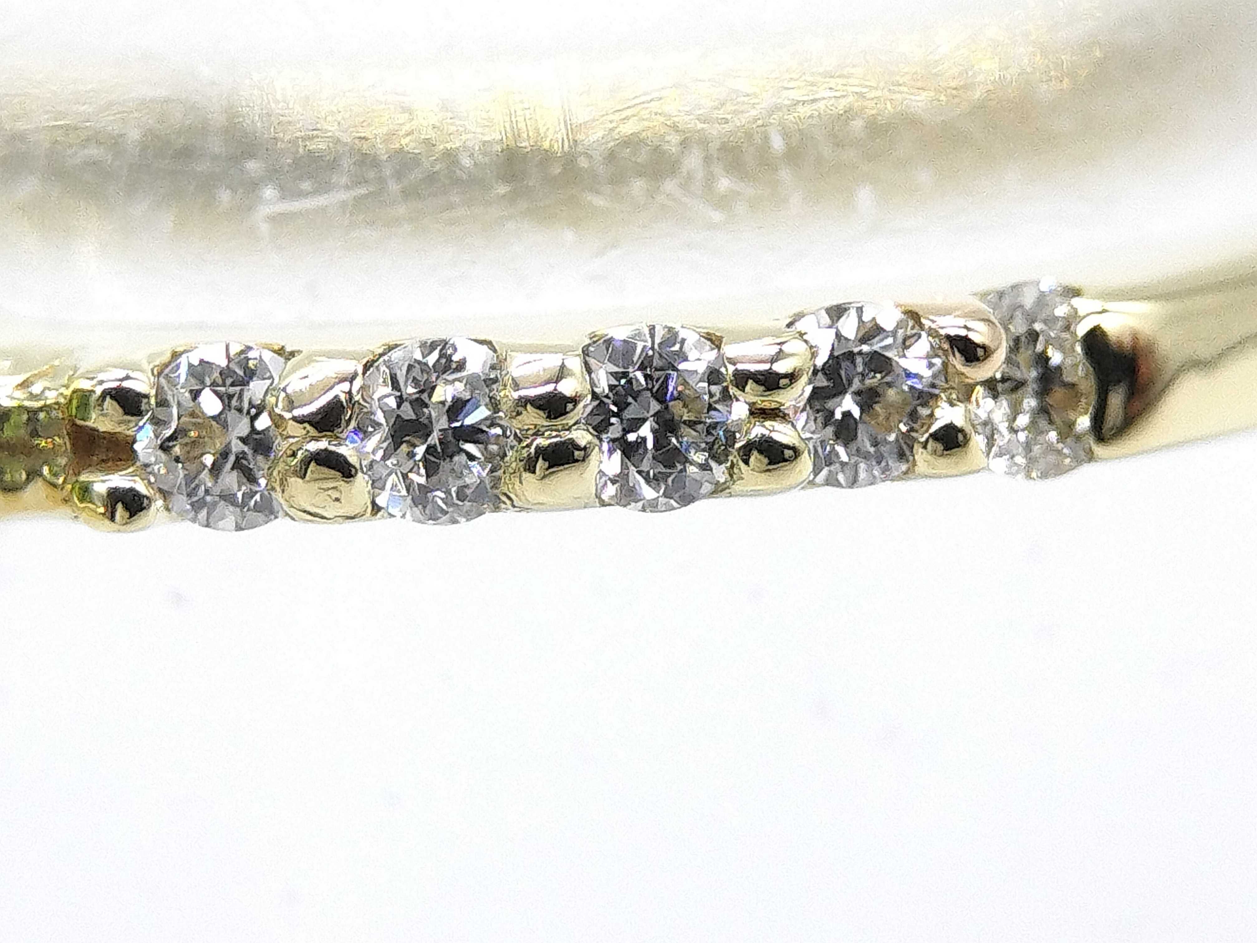 18 Karat Yellow Gold 0.26ct Demantoid Garnet and 0.12ctw Natural Diamond Ring Size 6.75