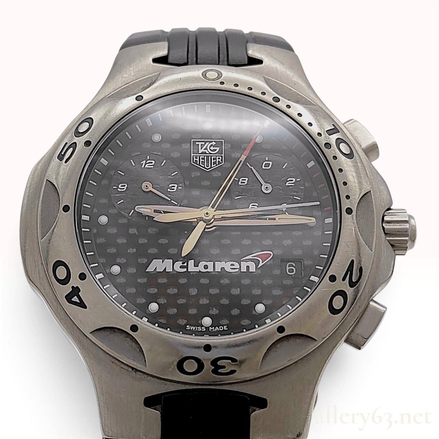 Circa 2001 TAG Heuer Kirium McLaren MP4-16 Titanium Chronograph Wristwatch with Card