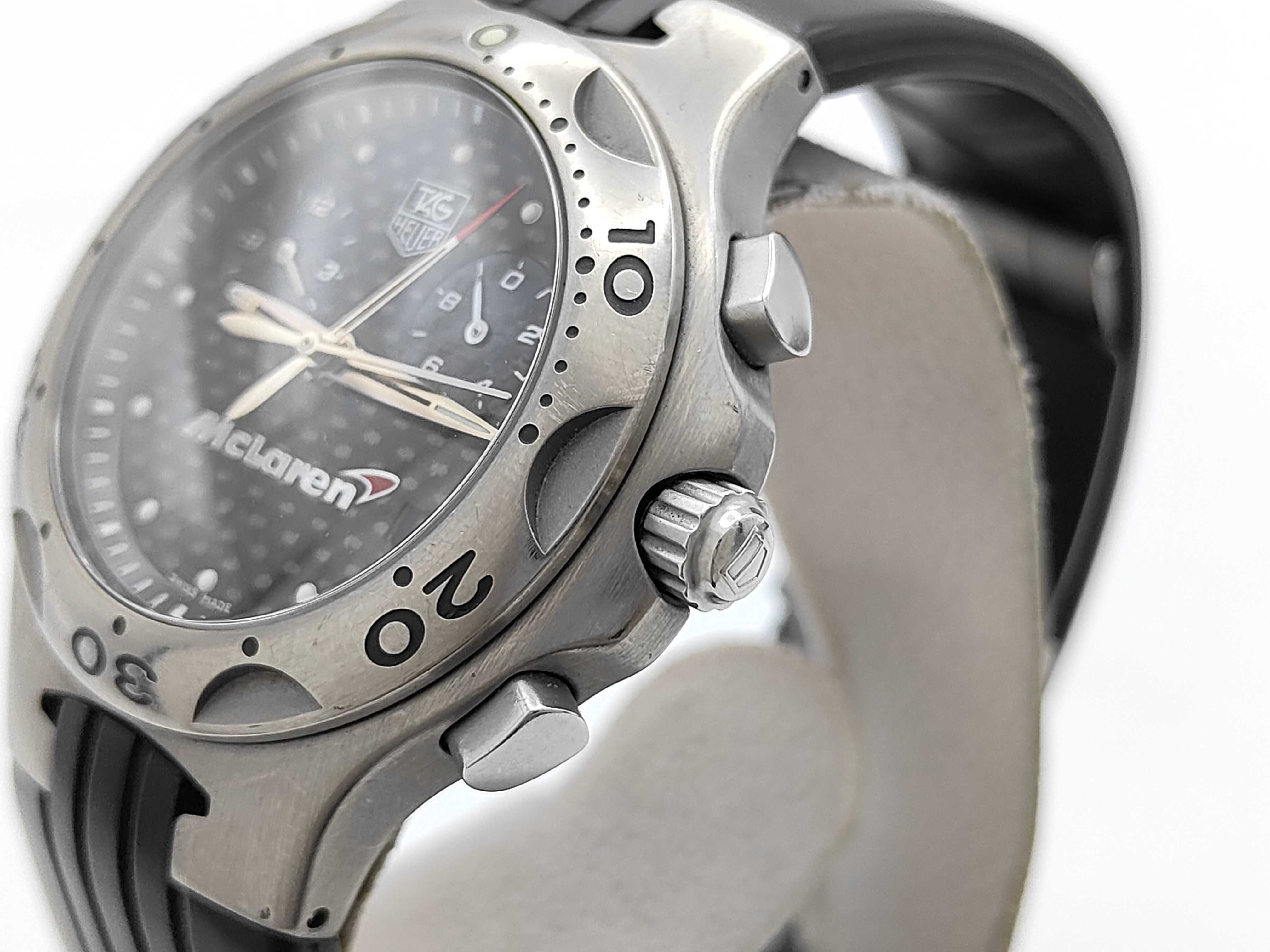 Circa 2001 TAG Heuer Kirium McLaren MP4-16 Titanium Chronograph Wristwatch with Card