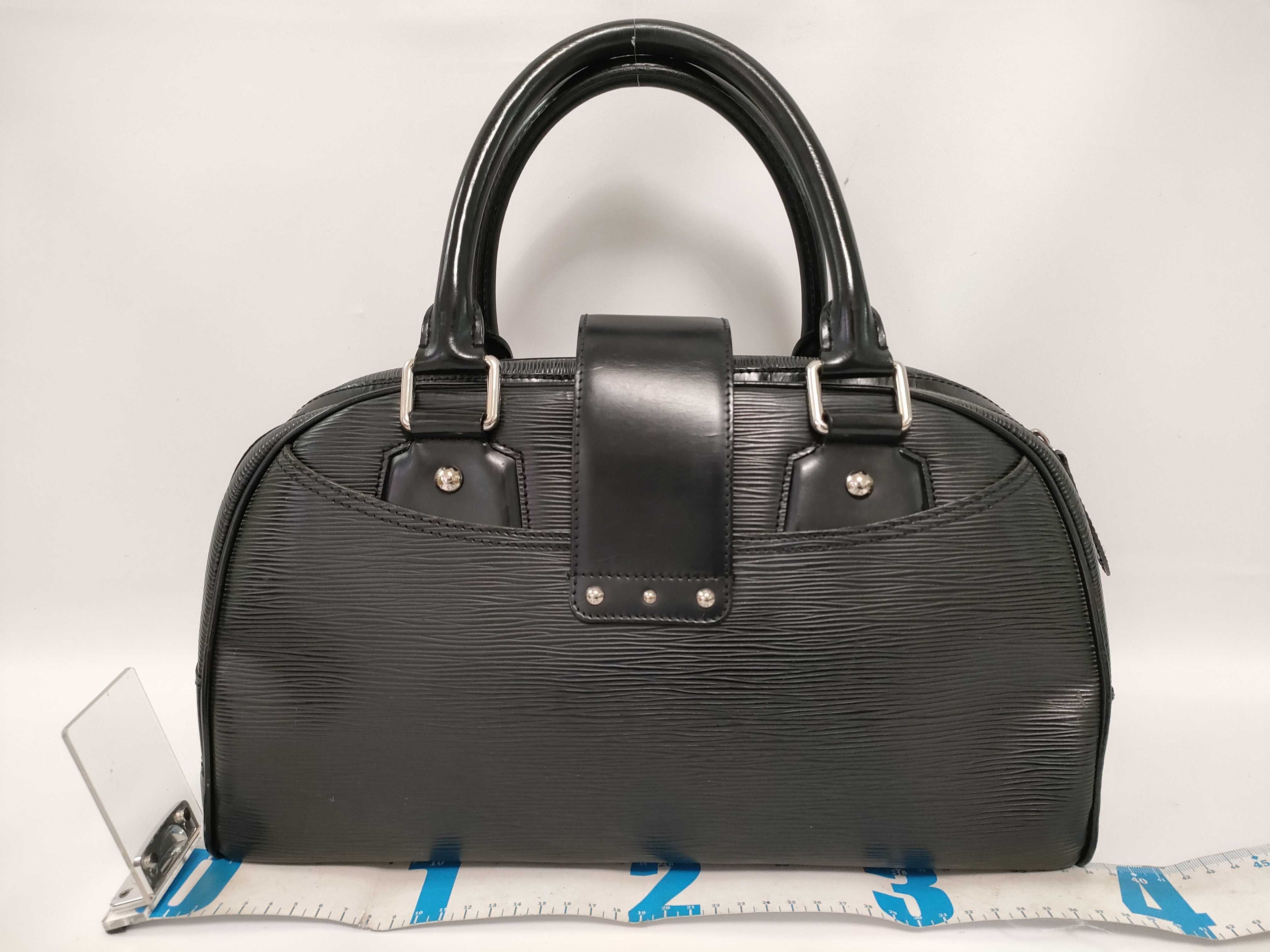 Louis Vuitton Montaigne Bowling GM Noir Epi Leather Handbag
