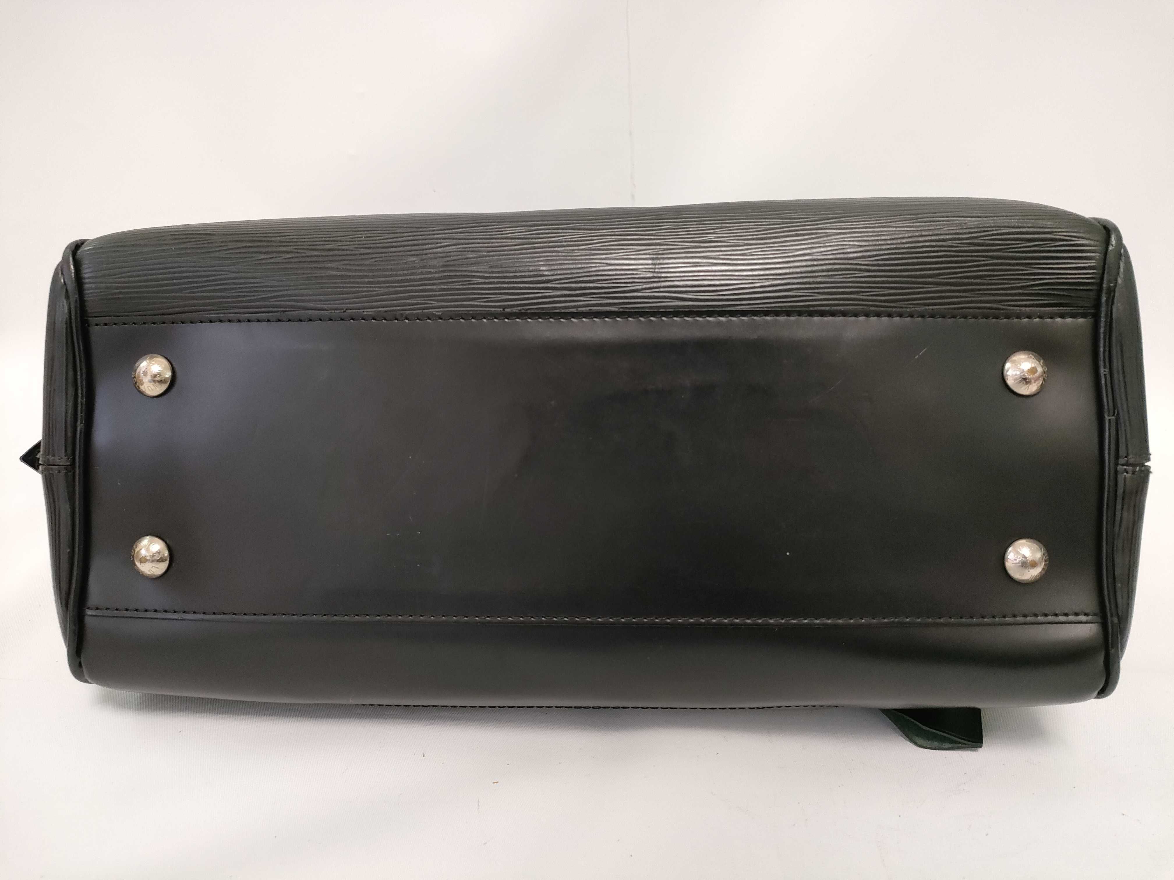 Louis Vuitton Montaigne Bowling GM Noir Epi Leather Handbag