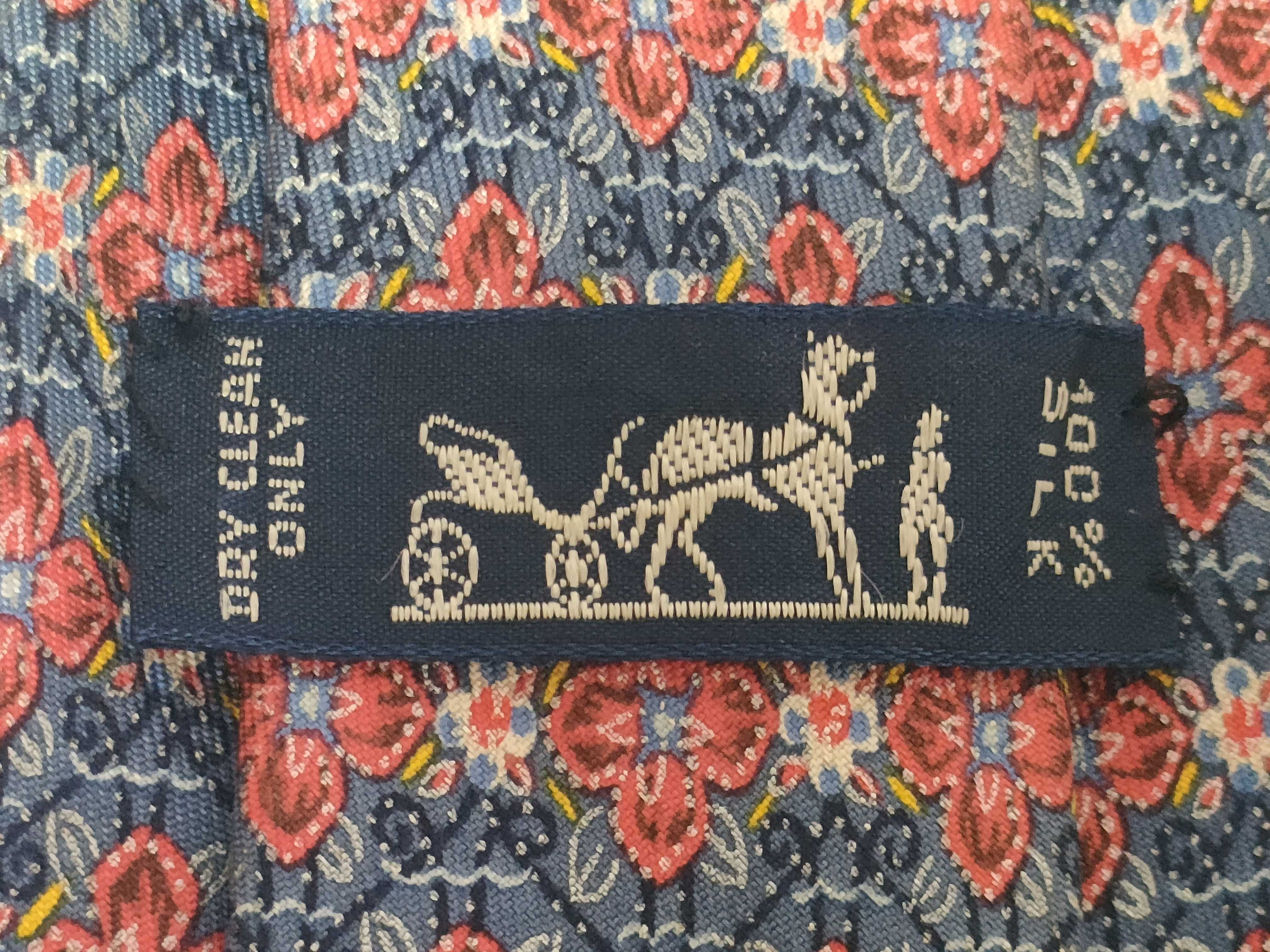 A Collection of Hermes Patterned Silk Neck Ties