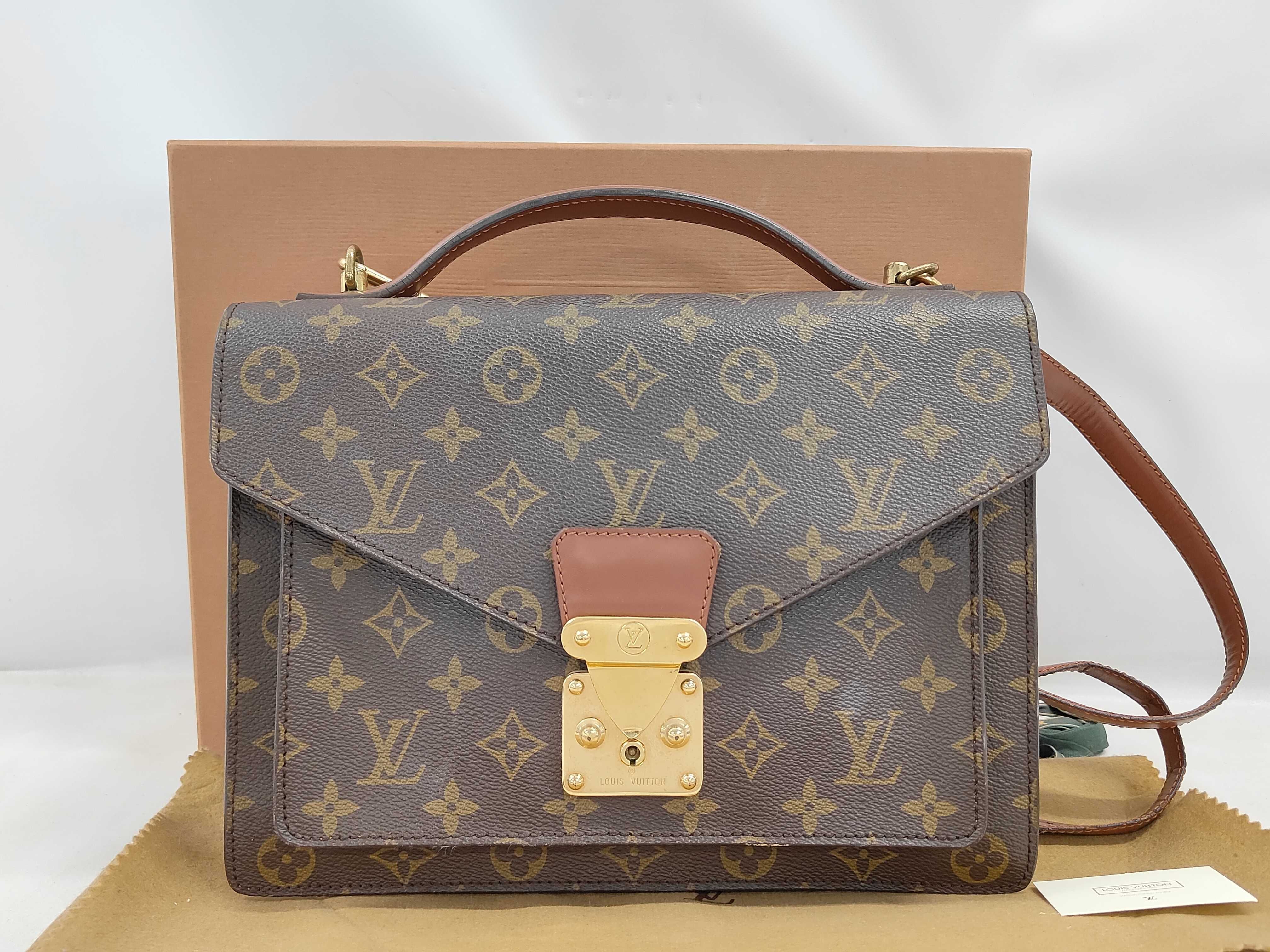 Vintage Louis Vuitton Monogram Coated Canvas Top Handle Handbag