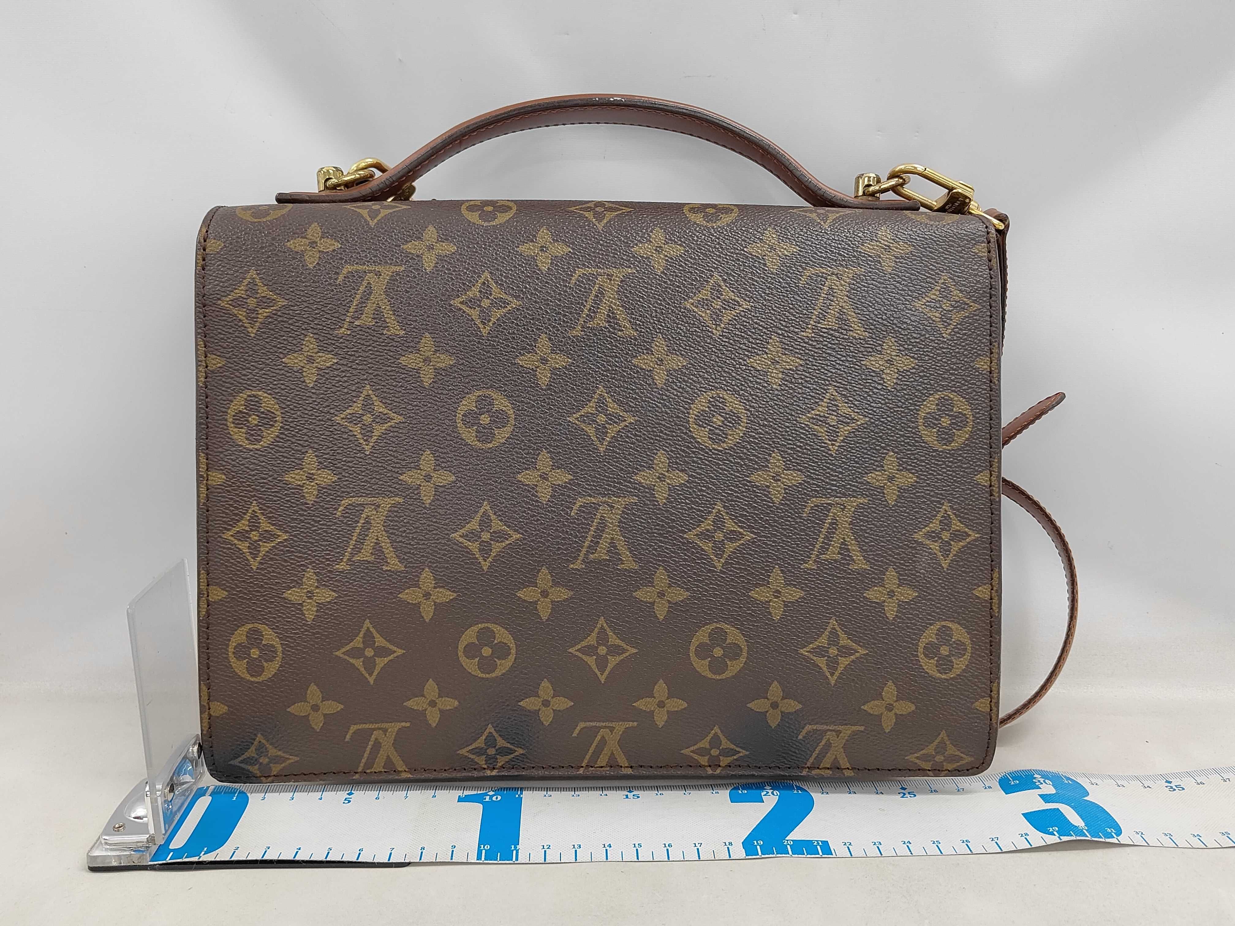 Vintage Louis Vuitton Monogram Coated Canvas Top Handle Handbag