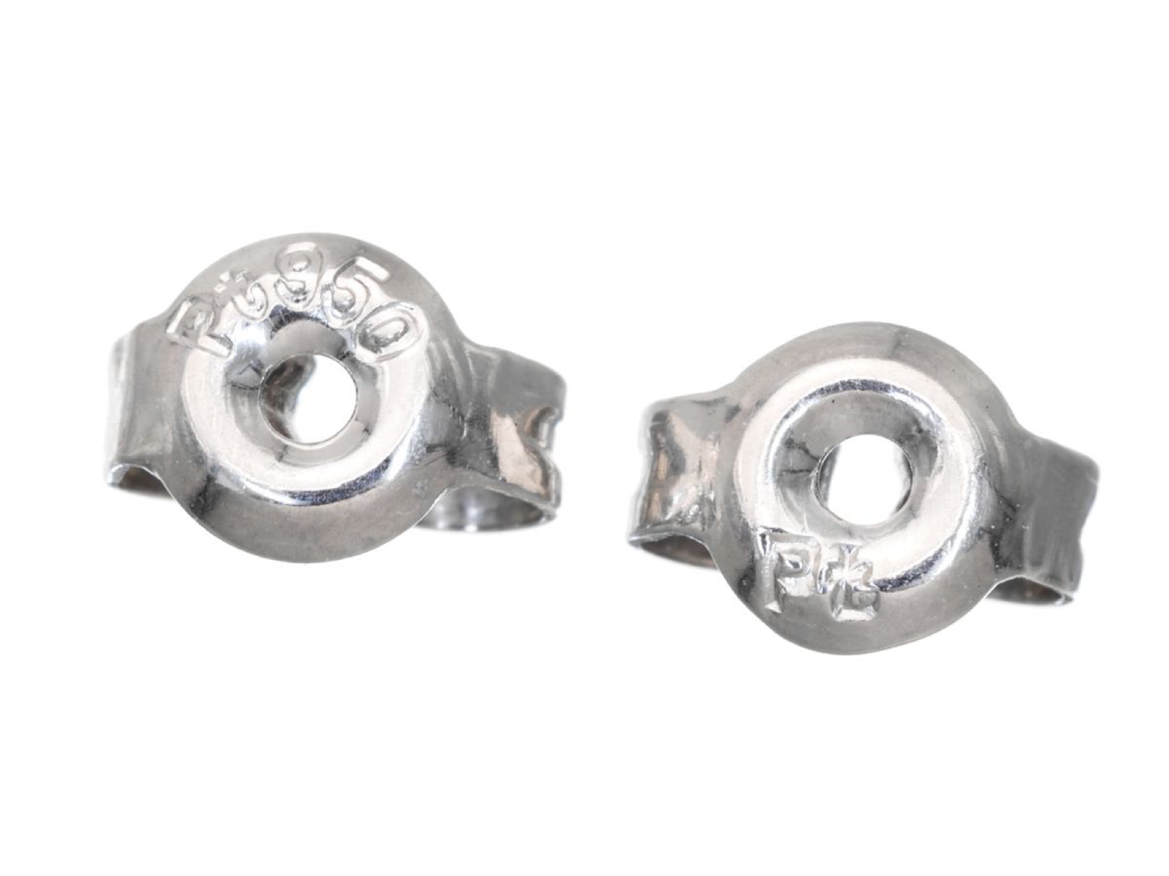 A Pair of Platinum and 0.40ctw Natural Emerald Stud Earrings