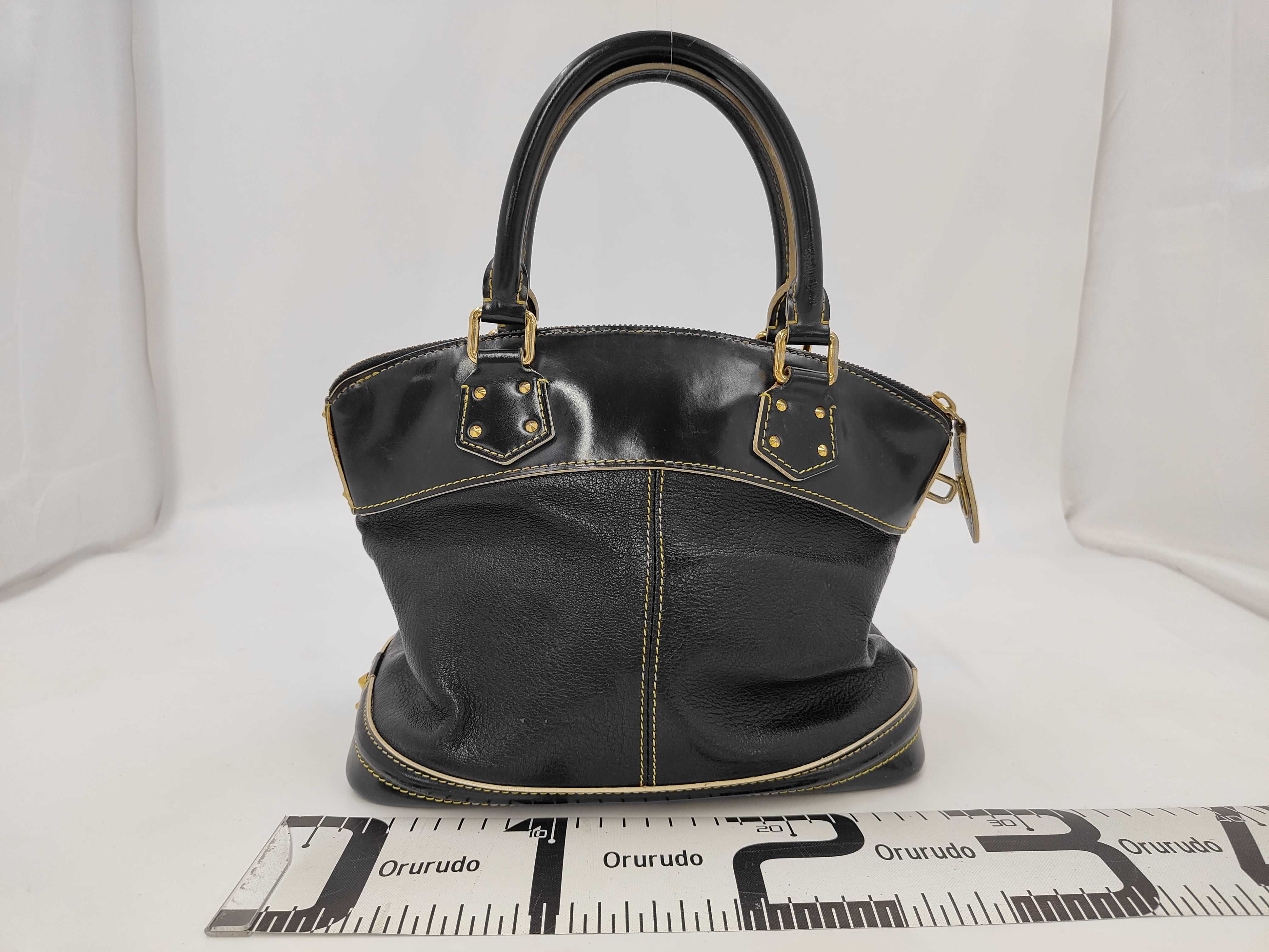 Louis Vuitton L'Epanoui PM Black Suhali Leather Tote Bag with Padlock
