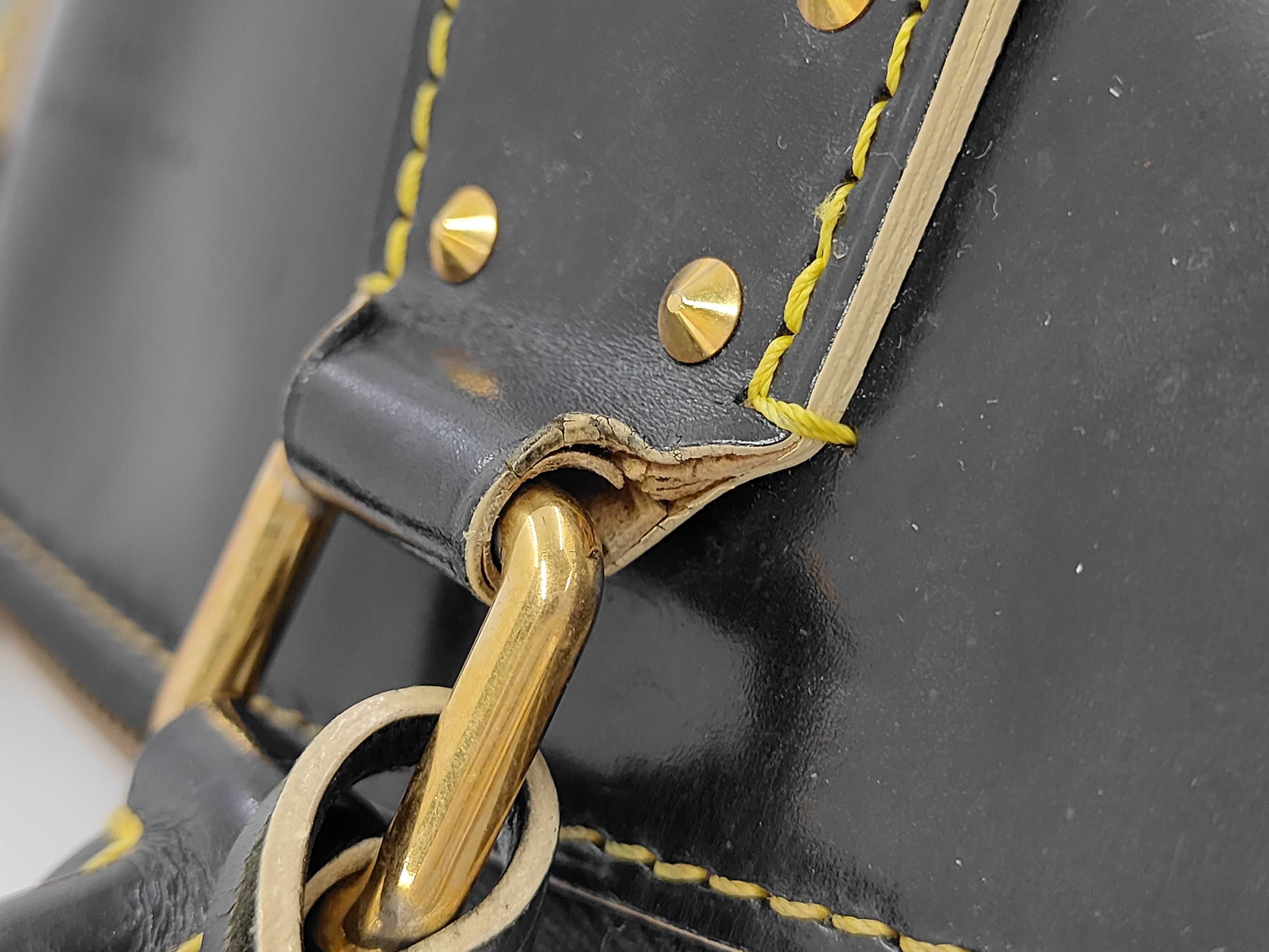 Louis Vuitton L'Epanoui PM Black Suhali Leather Tote Bag with Padlock
