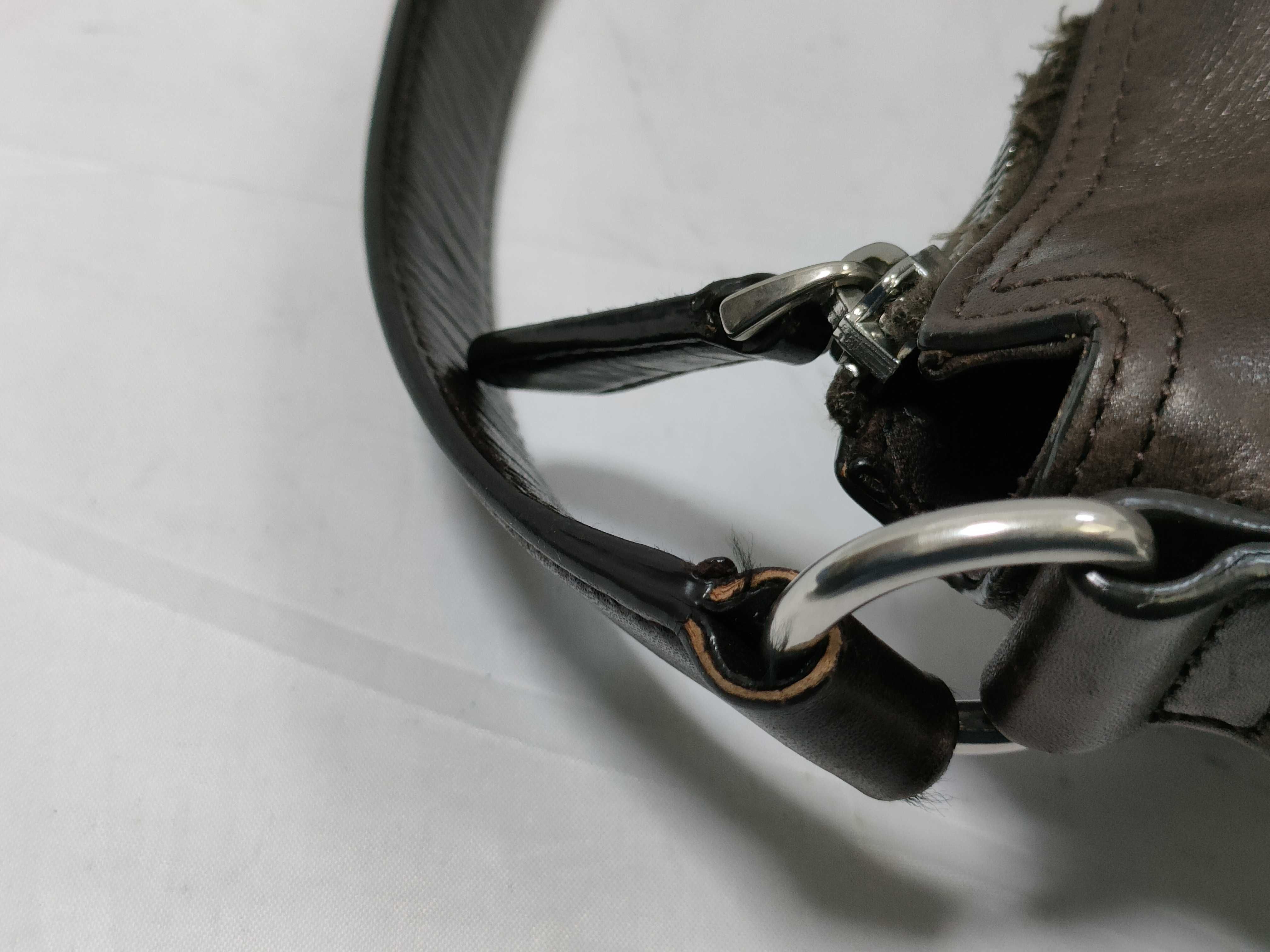 Bally Dark Brown Leather 2-Way Shoulder Bag with Retail Tag